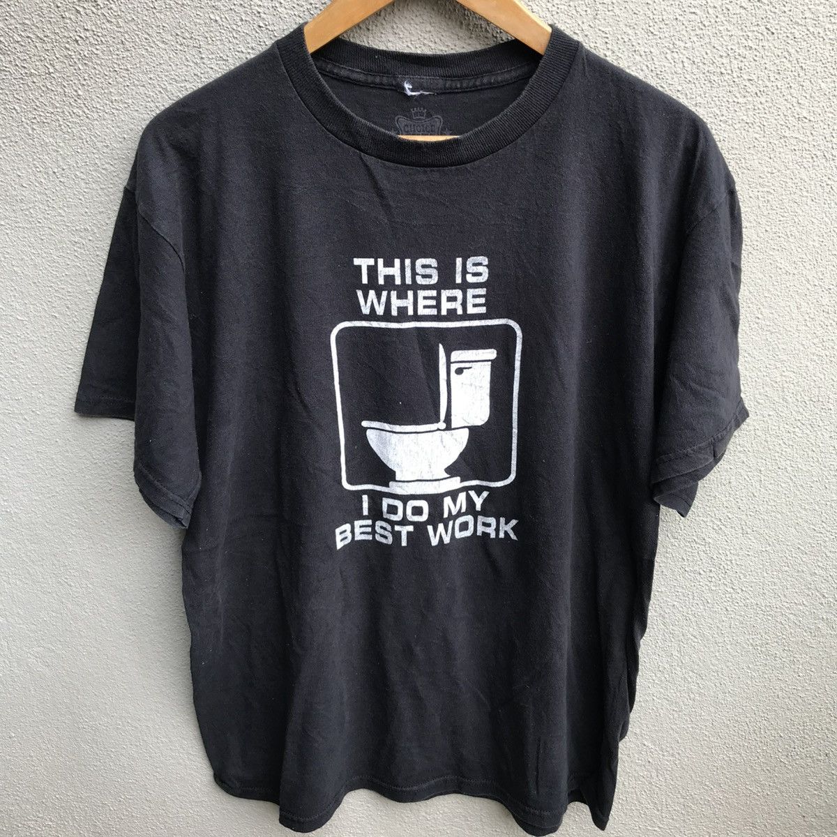 Vintage Vintage WORDING parody tee best job work Size US M / EU 48-50 / 2 - 2 Thumbnail