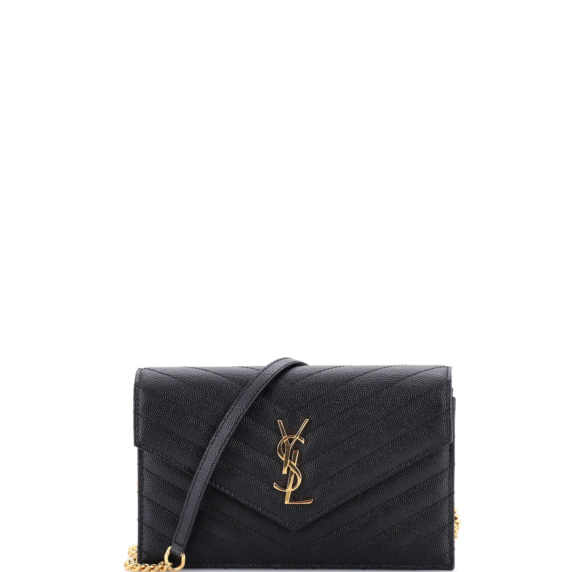 Saint Laurent Paris Classic Monogram Wallet on Chain Size ONE SIZE - 1 Thumbnail