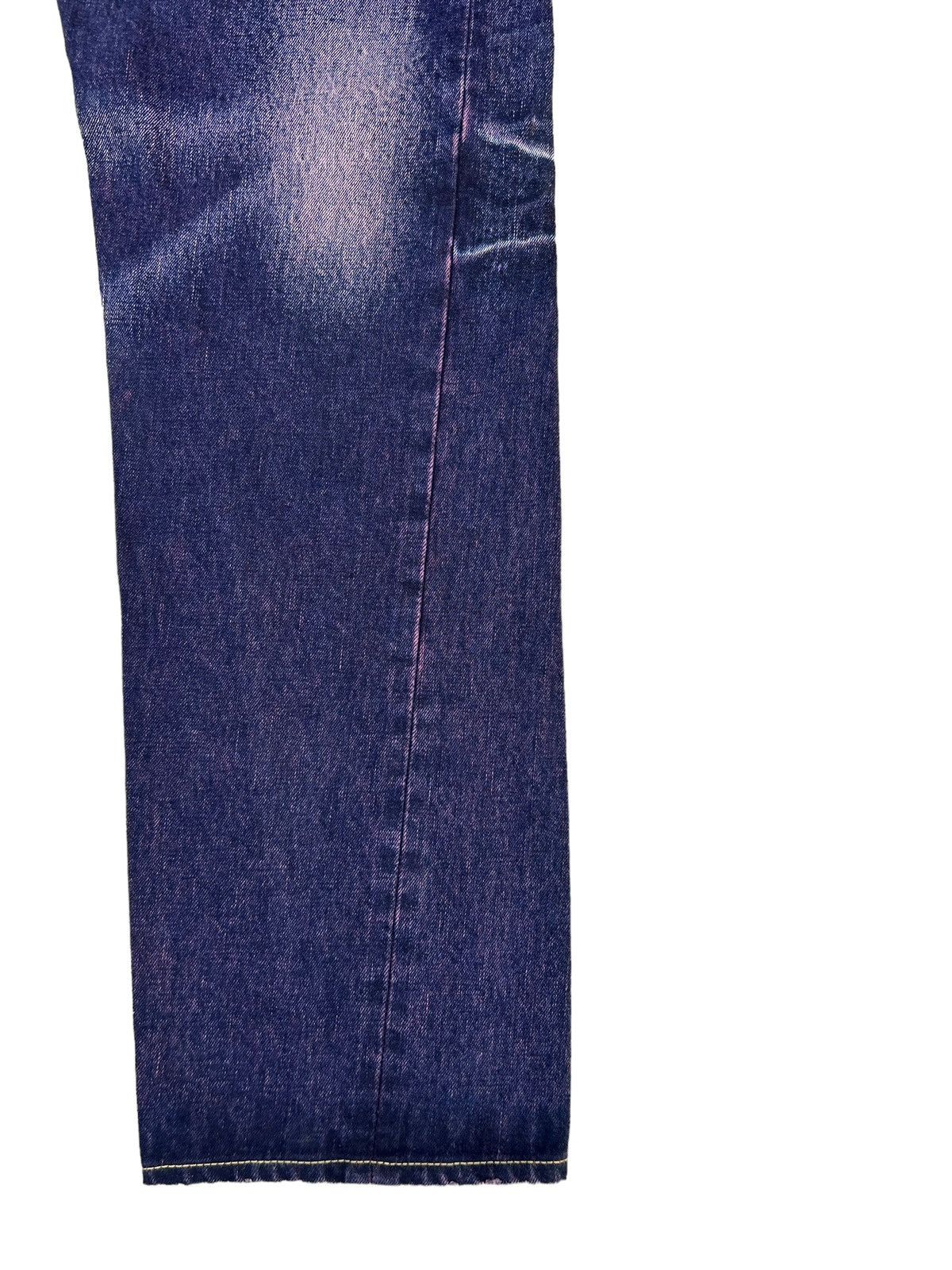 Beams Japan Vintage WHATZIS Japan Ripped Redline Selvedge Denim Jeans Size US 34 / EU 50 - 10 Thumbnail