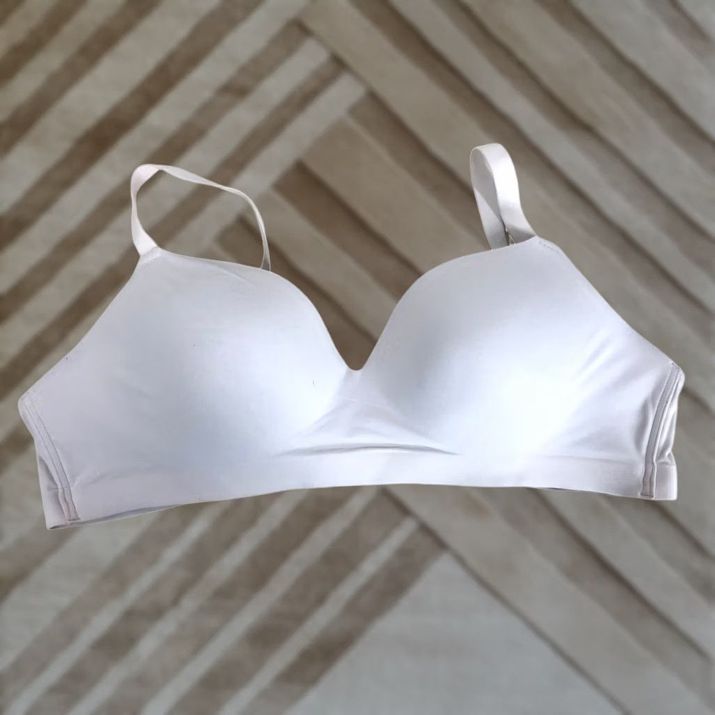 Vintage Soma Enbliss Wireless Bra White Seamless Lightly Lined 42C 79984 Size ONE SIZE - 1 Thumbnail
