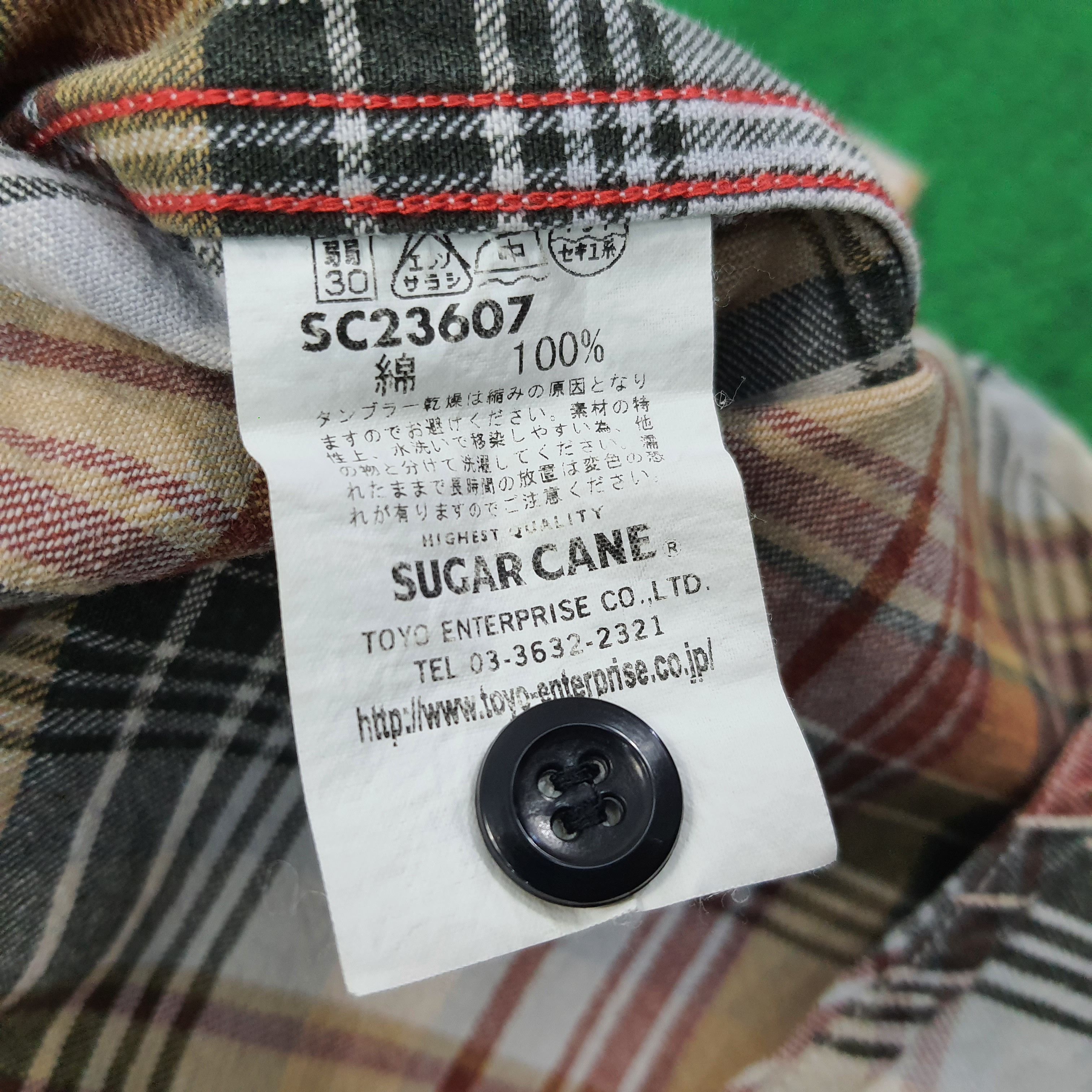 Sugar Cane Vintage Sugar Cane SC23607 Plaid Button Up Shirt C267N18 Size US S / EU 44-46 / 1 - 6 Thumbnail