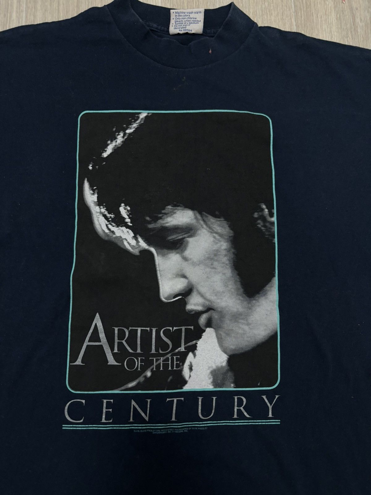 Vintage Vintage Elvis Presley 1999s t shirt rare Size US XL / EU 56 / 4 - 2 Thumbnail