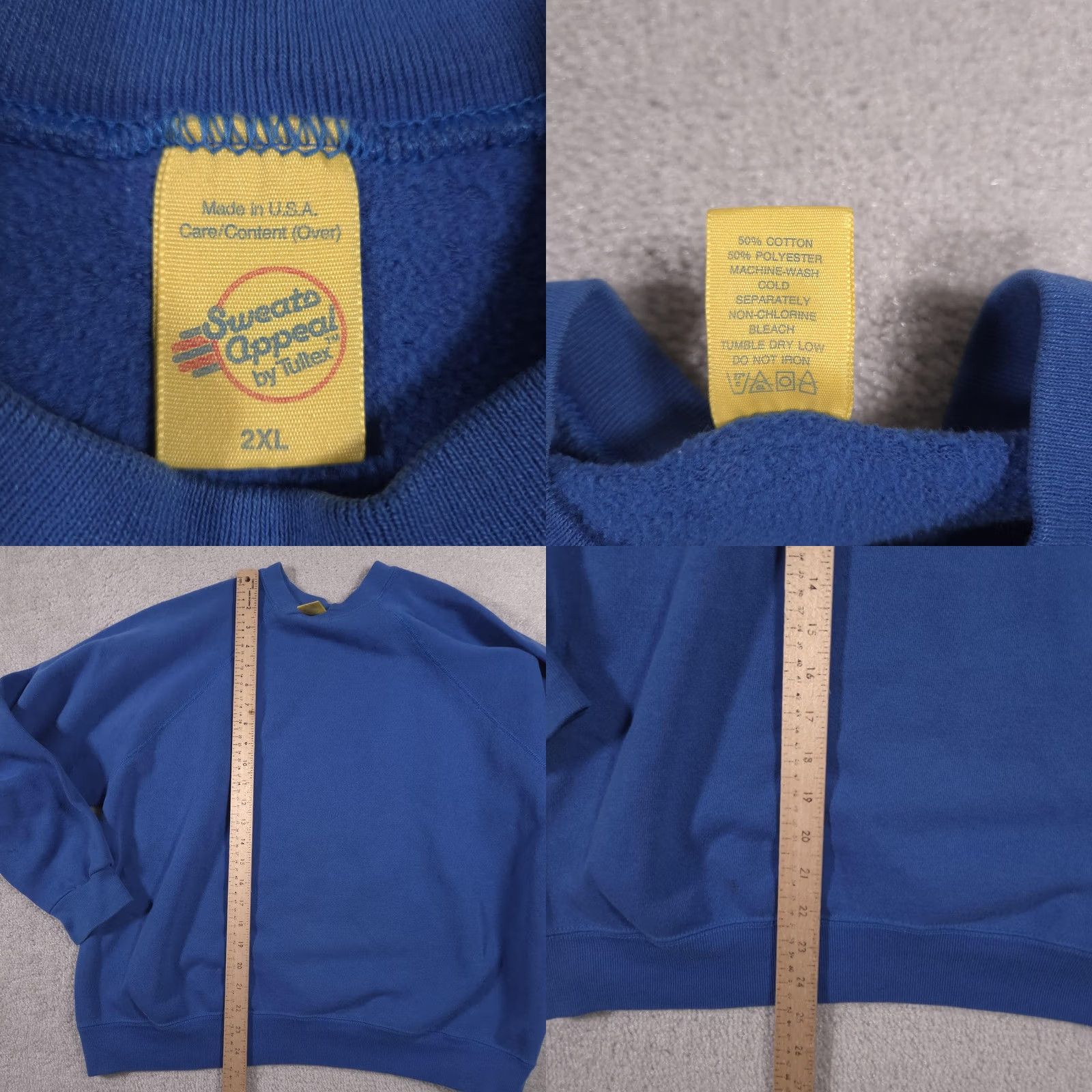Vintage VINTAGE Sweats Appeal Pullover Sweatshirt Womens 2XL Blue Crewneck Made in USA Size XXL / US 16-18 / IT 52-54 - 8 Thumbnail