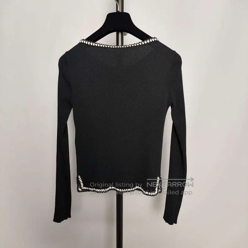 Chanel Chanel Black knitted long sleeves Size XS / US 0-2 / IT 36-38 - 2 Thumbnail