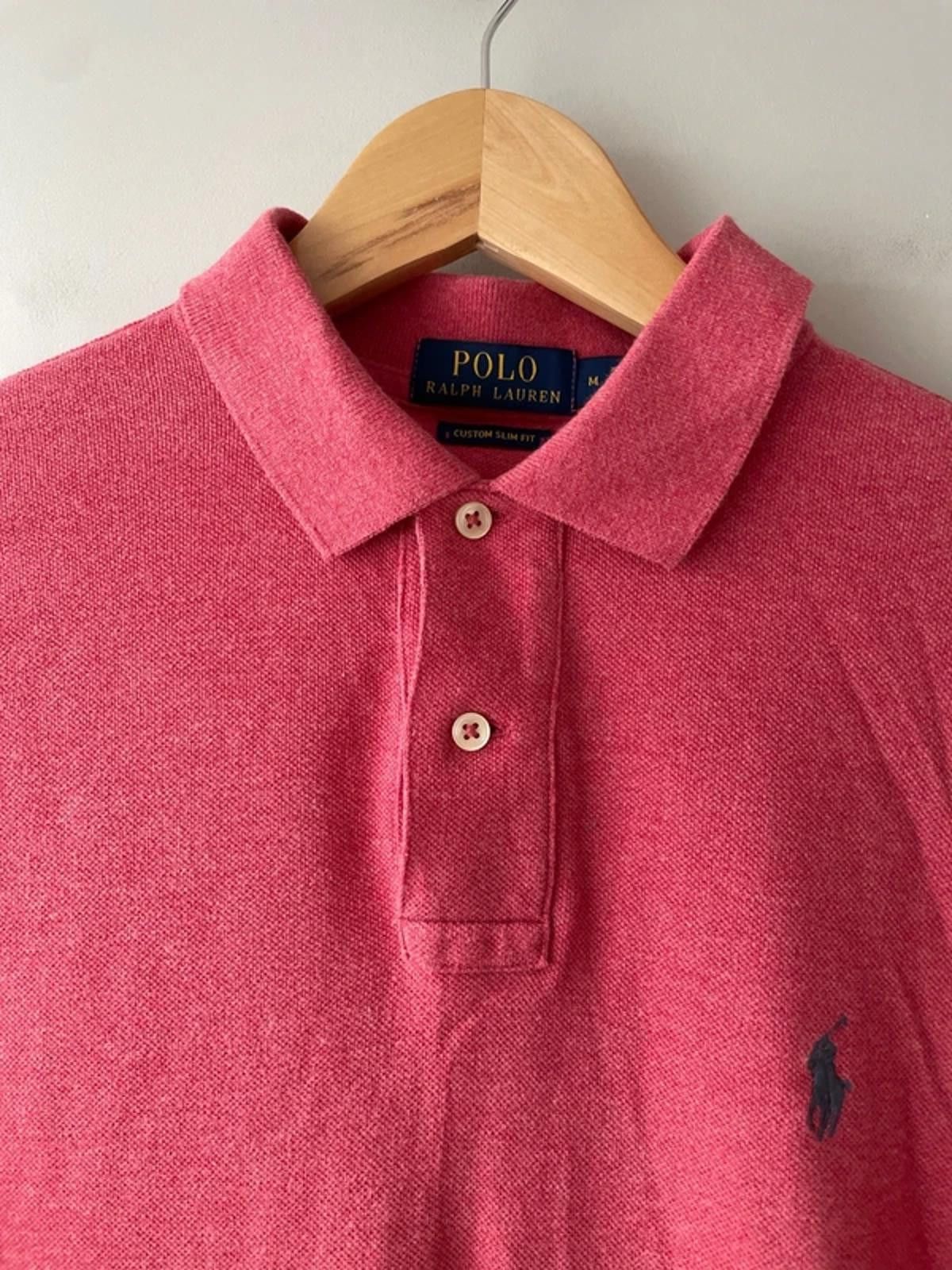 Polo Ralph Lauren Men’s Ralph Lauren Custom Slim Polo In Pink - Medium -2883 Size US M / EU 48-50 / 2 - 3 Thumbnail