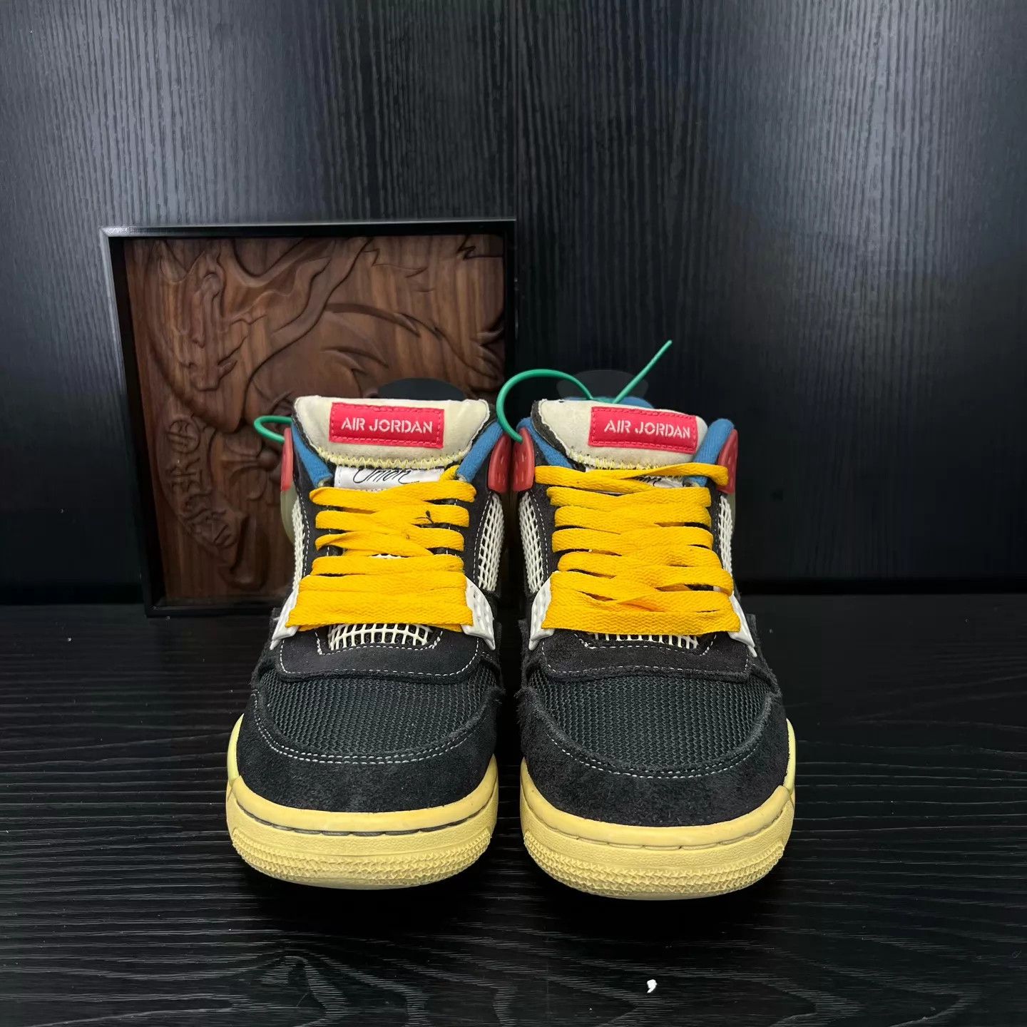 Nike AJ4 Union Black Blue 42 Box New Size US 9 / EU 42 - 4 Thumbnail