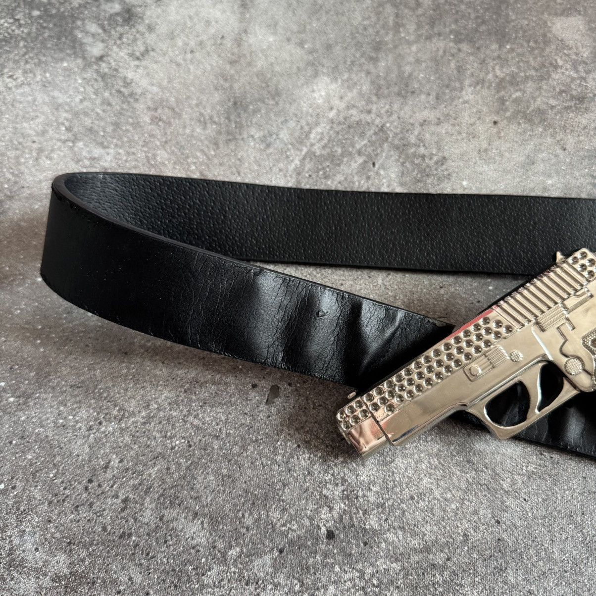 Hysteric Glamour Pistol Gun Buckle Vintage Y2K Leather Belt Size ONE SIZE - 4 Thumbnail