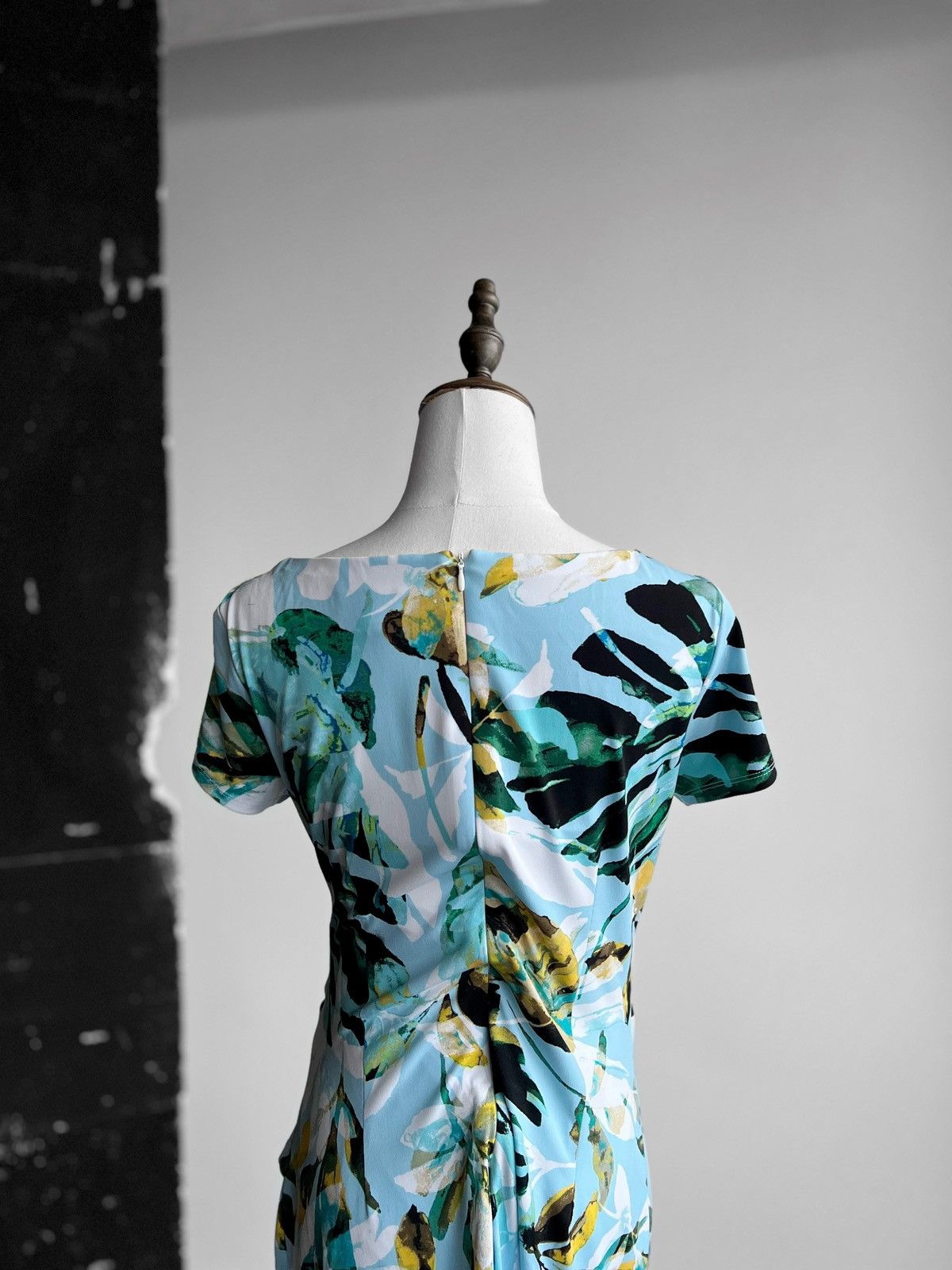 Designer × Joseph Ribkoff Joseph Ribkoff Womens Blue-Multi Tropical Print Dress Size M / US 6-8 / IT 42-44 - 7 Thumbnail