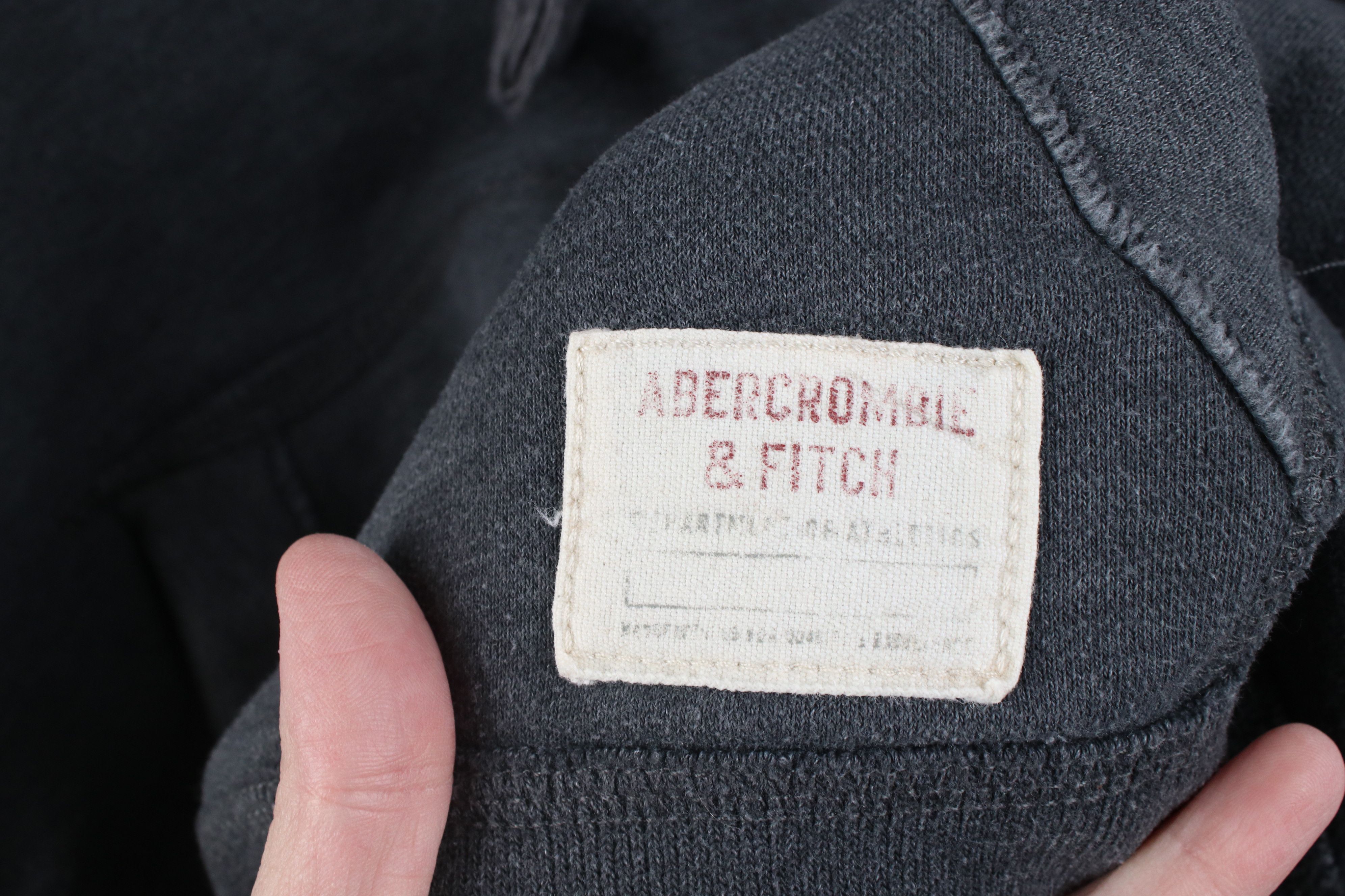Abercrombie & Fitch Vintage 90s Y2K Abercrombie & Fitch Distressed Hoodie Gray Size US M / EU 48-50 / 2 - 5 Thumbnail