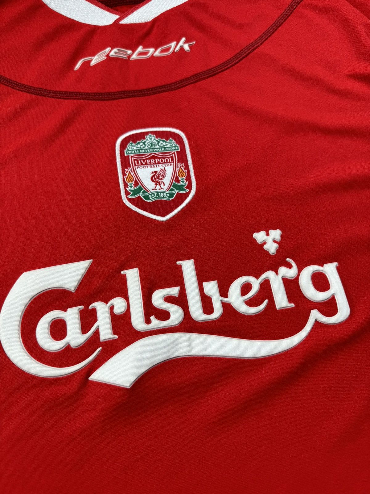 Reebok Liverpool 2002/2003 Garlsberg Reebok Blockcore Jersey Tshirt Size US XL / EU 56 / 4 - 11 Thumbnail