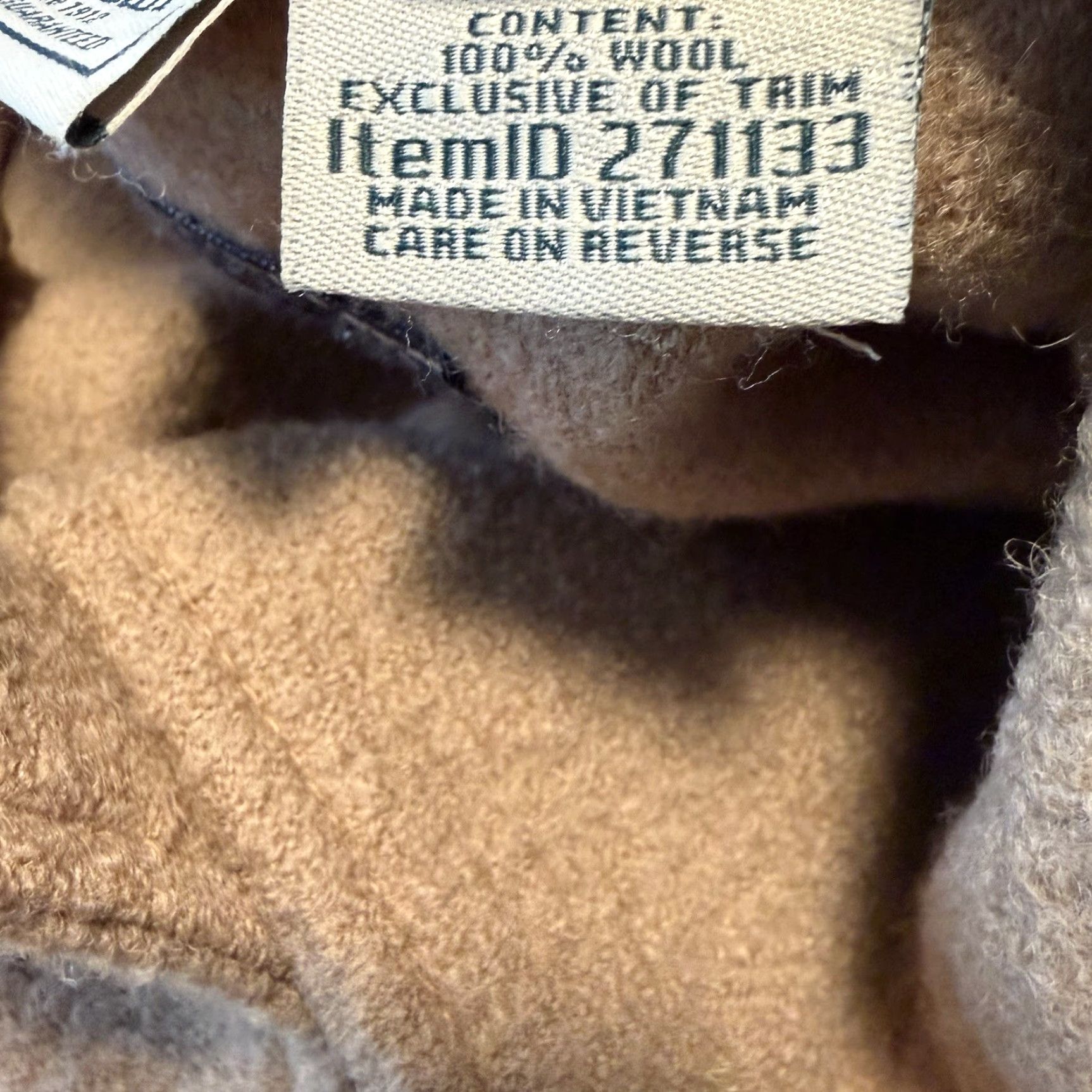 Vintage VINTAGE L.L. Bean Peacoat Beige Wool Bellandi Wind Wool City Classic Preppy Minimalist Mature Women Petite Medium Button Up Italy/Sleeve hole noted Size M / US 6-8 / IT 42-44 - 3 Thumbnail