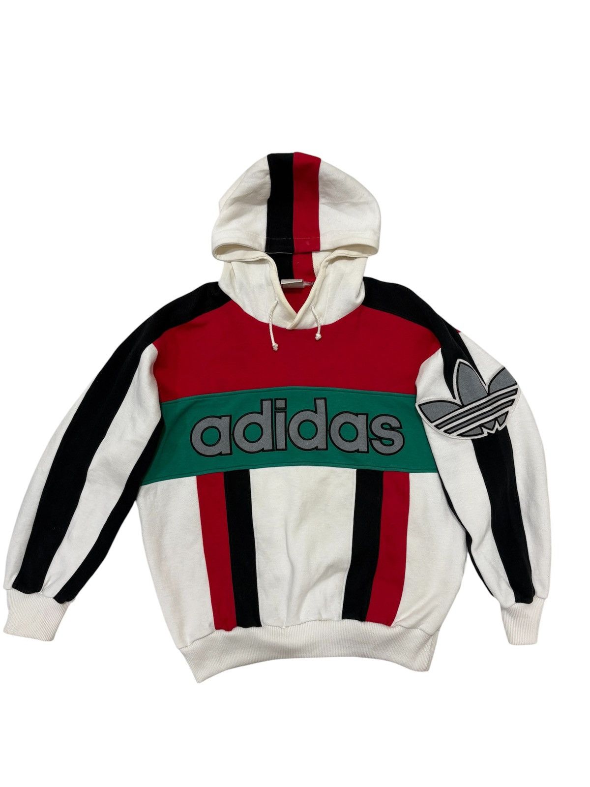 Adidas 🔥Rare Vintage 90s Adidas Descente Spellout Hoodie Big Logo Size US M / EU 48-50 / 2 - 4 Thumbnail