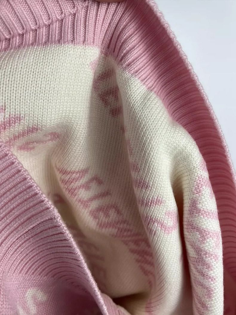 Vetements Vetements Pink Logo Knit Sweater Size US S / EU 44-46 / 1 - 6 Thumbnail