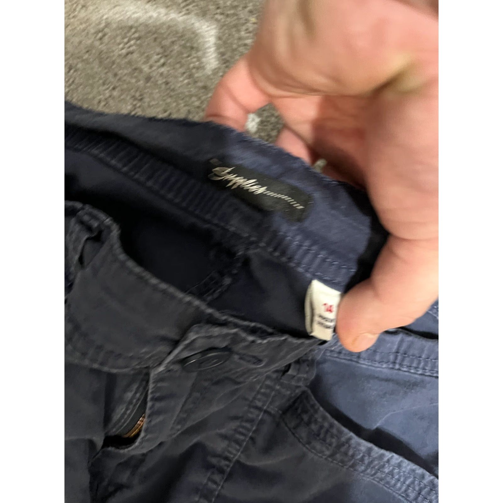 Vintage Supplies Capri Pants, Women's Regular Size 14, Navy Blue, Straight Leg, Pockets, Casual Size 36" / US 14 / IT 50 - 5 Thumbnail