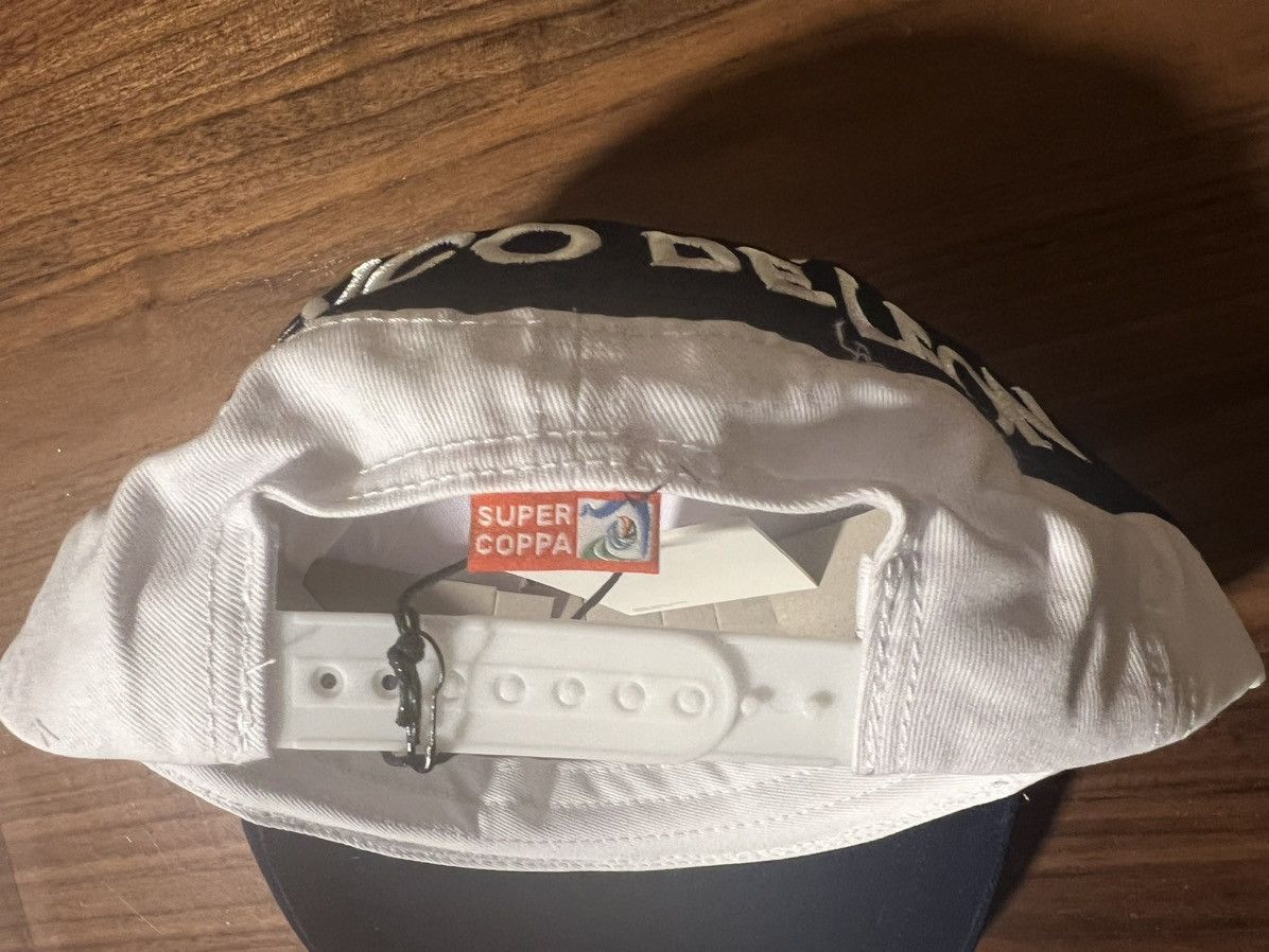 Aime Leon Dore Aime Leon Dore ALD Team Leon Logo Soccer Hat Cap White/Navy Size ONE SIZE - 4 Thumbnail
