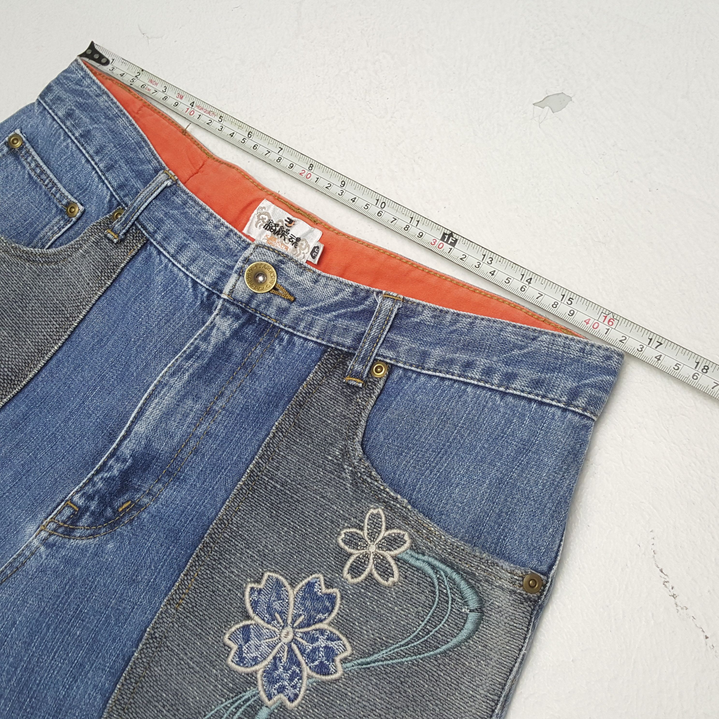 Japanese Brand × Vintage Vintage KARAKURI TAMASHI Japanese Fashion Brand Jean Size US 33 - 7 Thumbnail