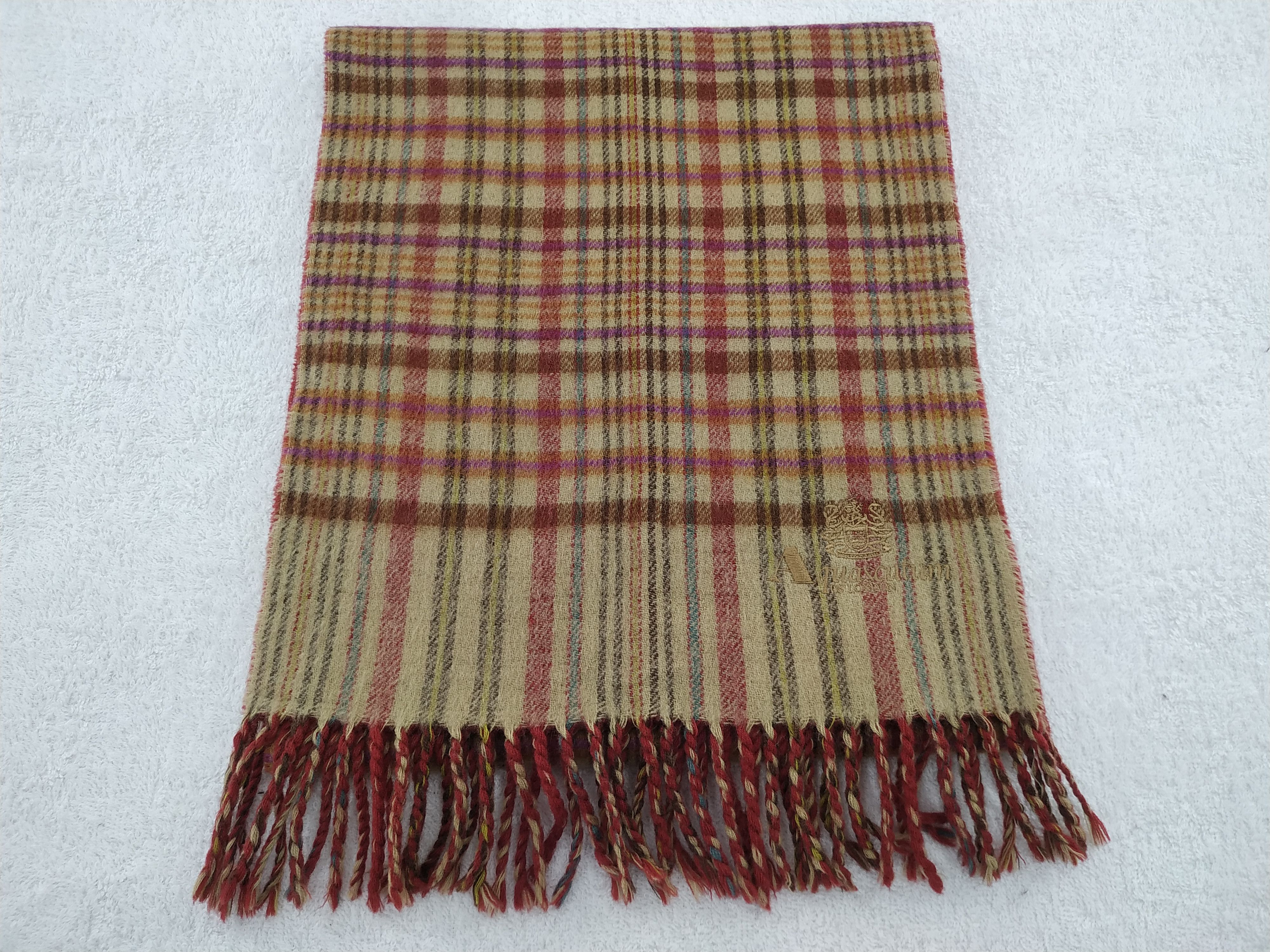 Aquascutum Vintage Auascutum Scarf/Muffler/Neckwear MF506 Size ONE SIZE - 1 Thumbnail