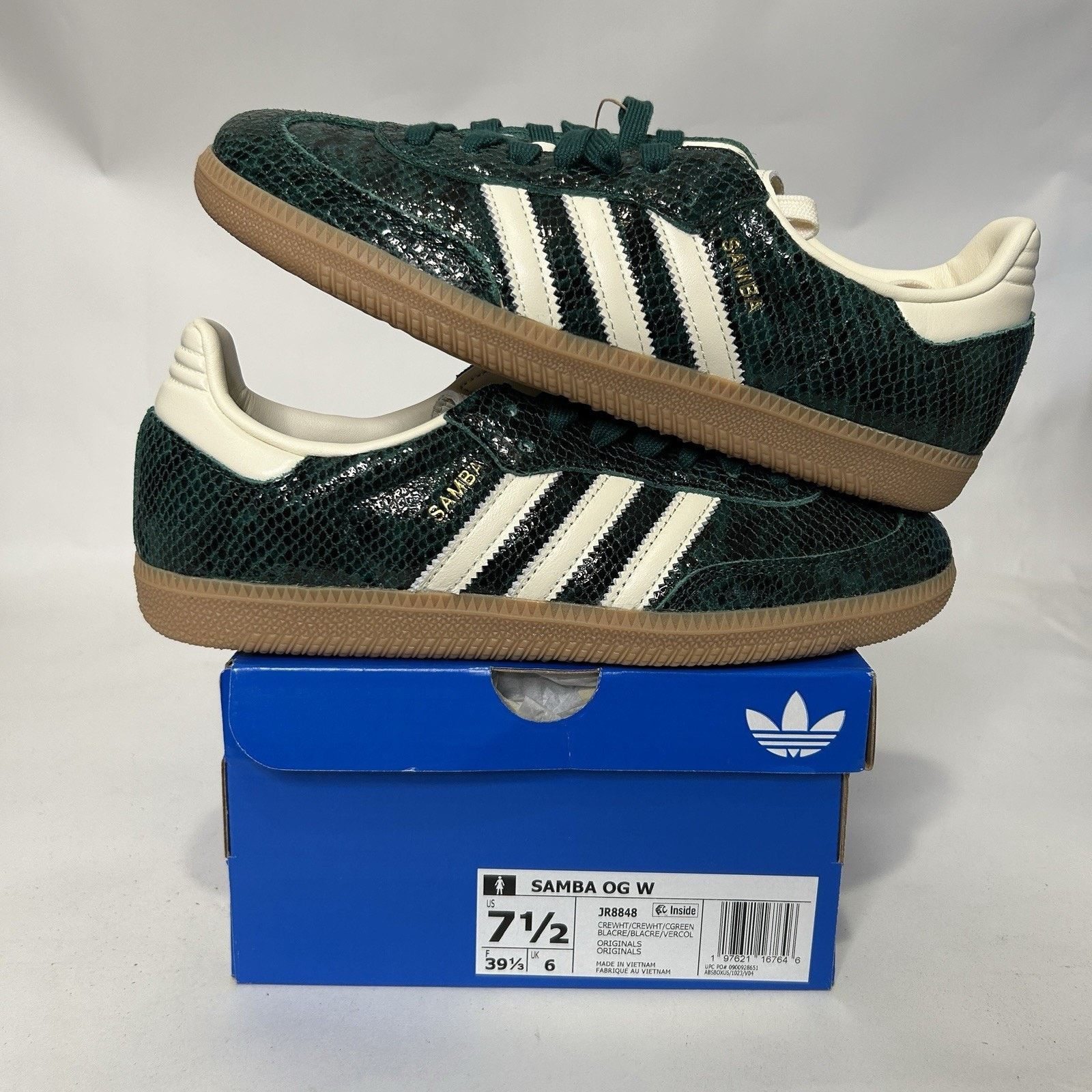 Adidas adidas Samba OG Snakeskin Pack - “Collegiate Green” JR8848 Size US 7.5 / IT 37.5 - 1 Thumbnail