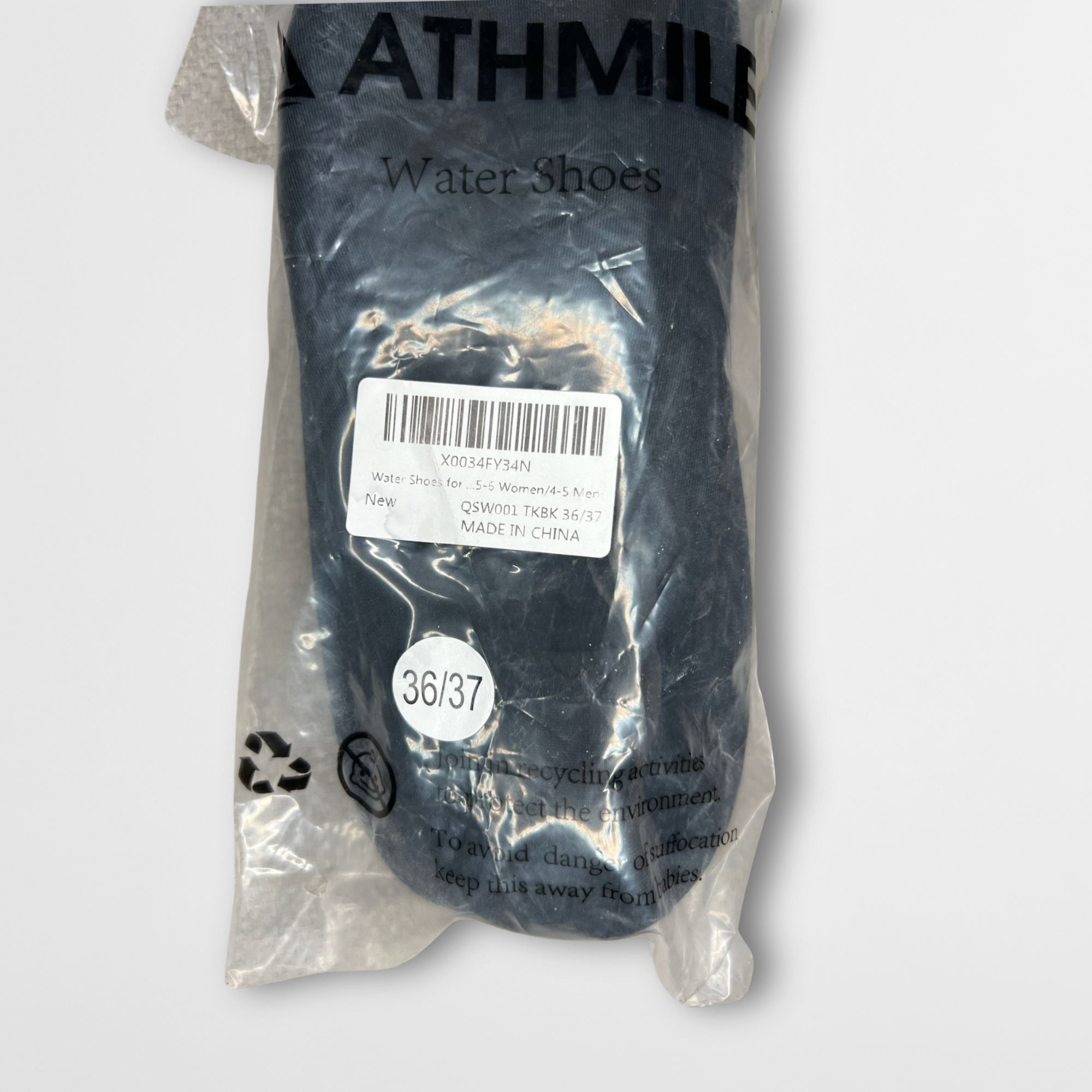 Other Athmile Black Water Shoes Size 6 For Women Lightweight & Fle Size US 6 / IT 36 - 6 Thumbnail