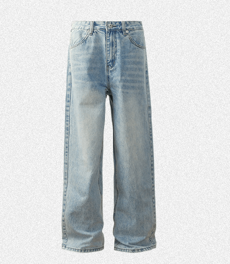 Japanese Brand × Jean Vintage washed casual loose versatile straight jeans Size US 32 / EU 48 - 5 Thumbnail