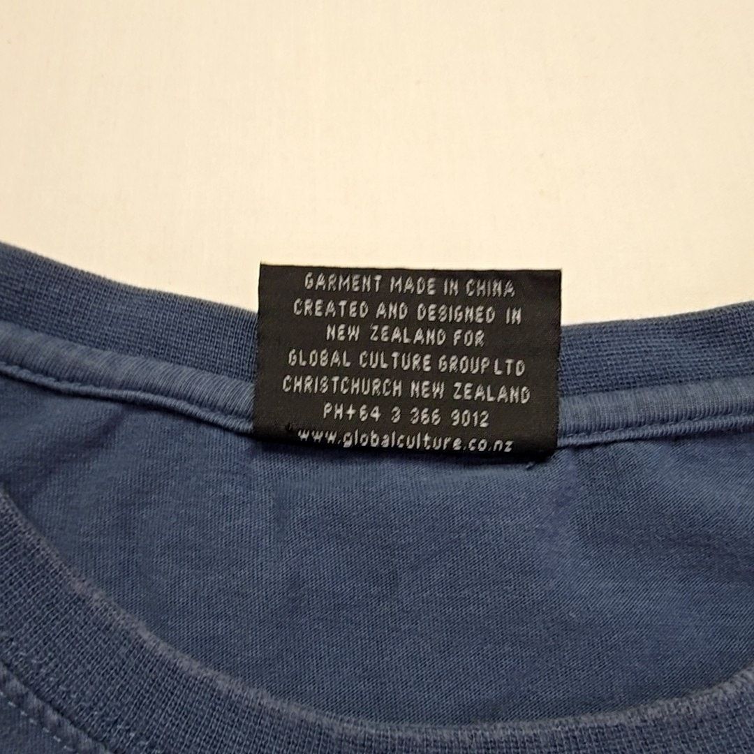 Vintage Vintage Global Culture Game On Kiwi Rugby Blue Graphic Shirt Size US XL / EU 56 / 4 - 7 Thumbnail