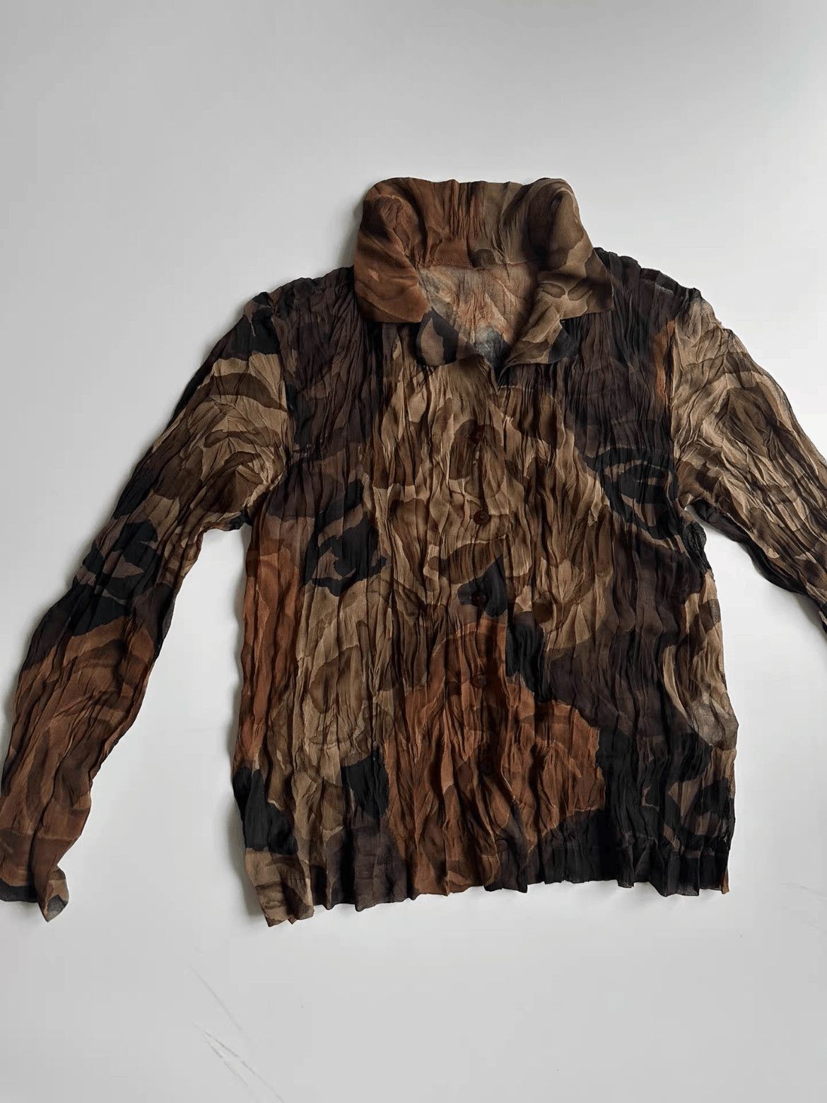 Issey Miyake Vintage Issey Miyake Falling Leaves Shirt-2508 Size US L / EU 52-54 / 3 - 3 Thumbnail