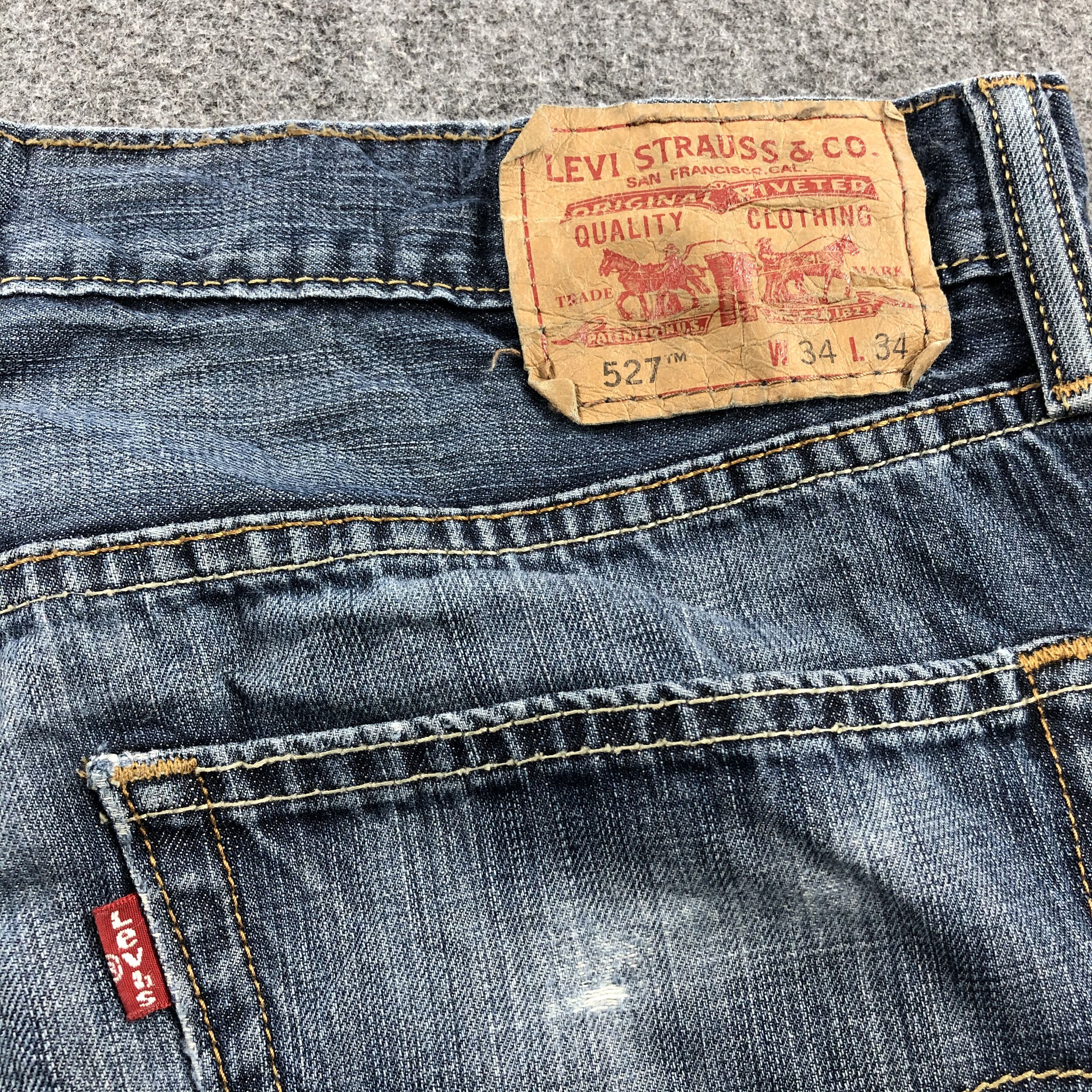 Levi's Vintage Distress Levis 527 Flare Jeans-JM1148 Size US 36 / EU 52 - 6 Thumbnail