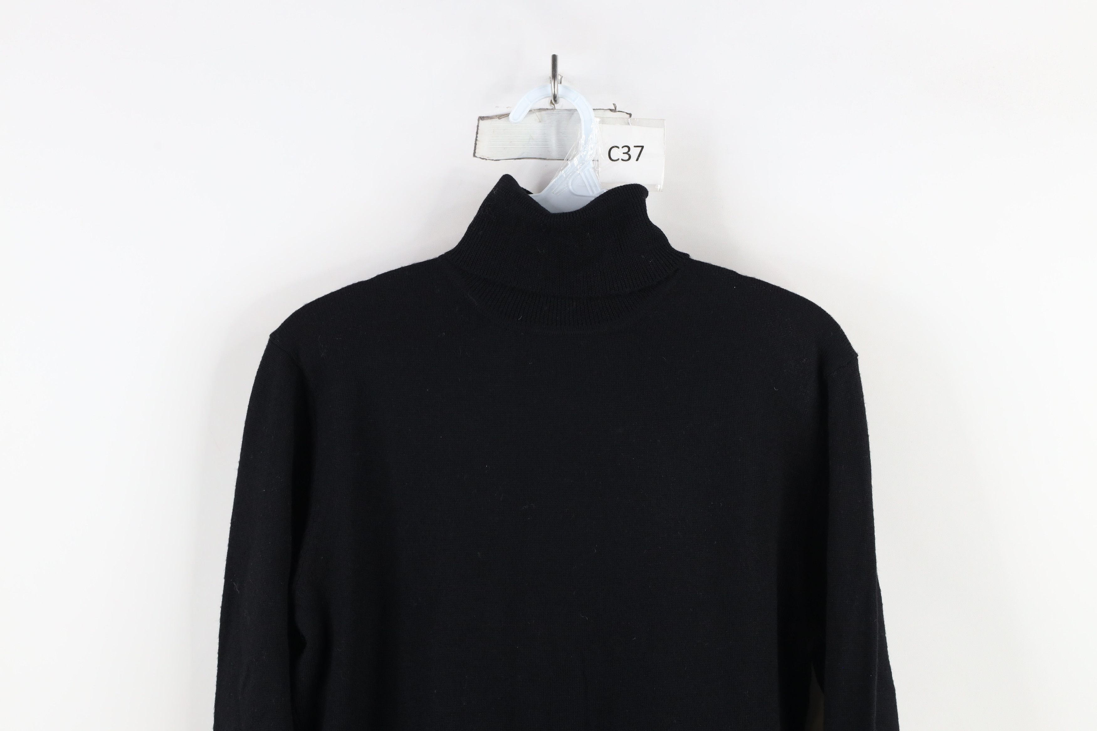Vintage Vintage 90s Streetwear Merino Wool Knit Turtleneck Sweater Size S / US 4 / IT 40 - 2 Thumbnail