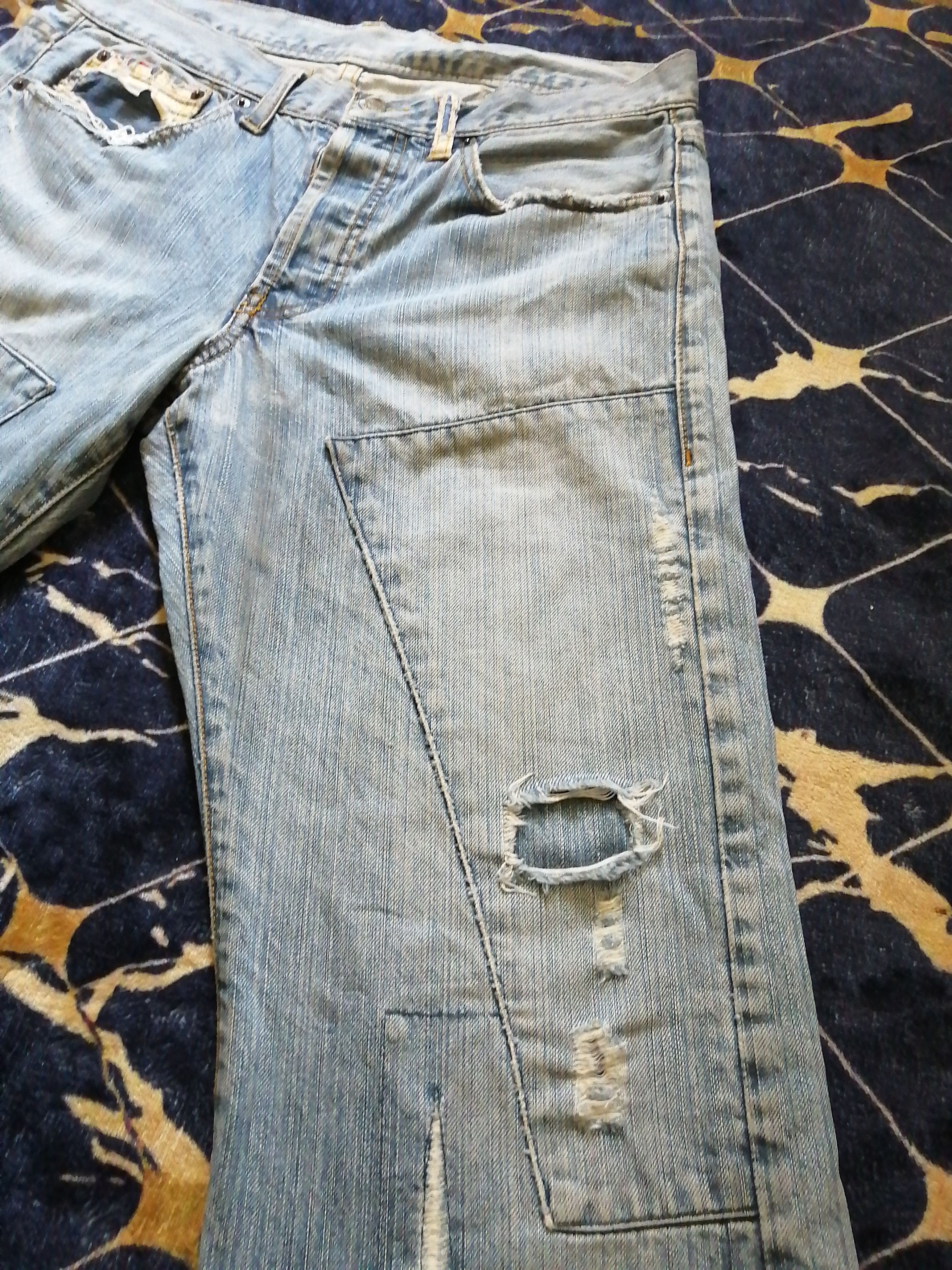 Takeo Kikuchi Vintage Takeo Kikuchi Patchwork Sashiko Denim Size US 32 / EU 48 - 5 Thumbnail