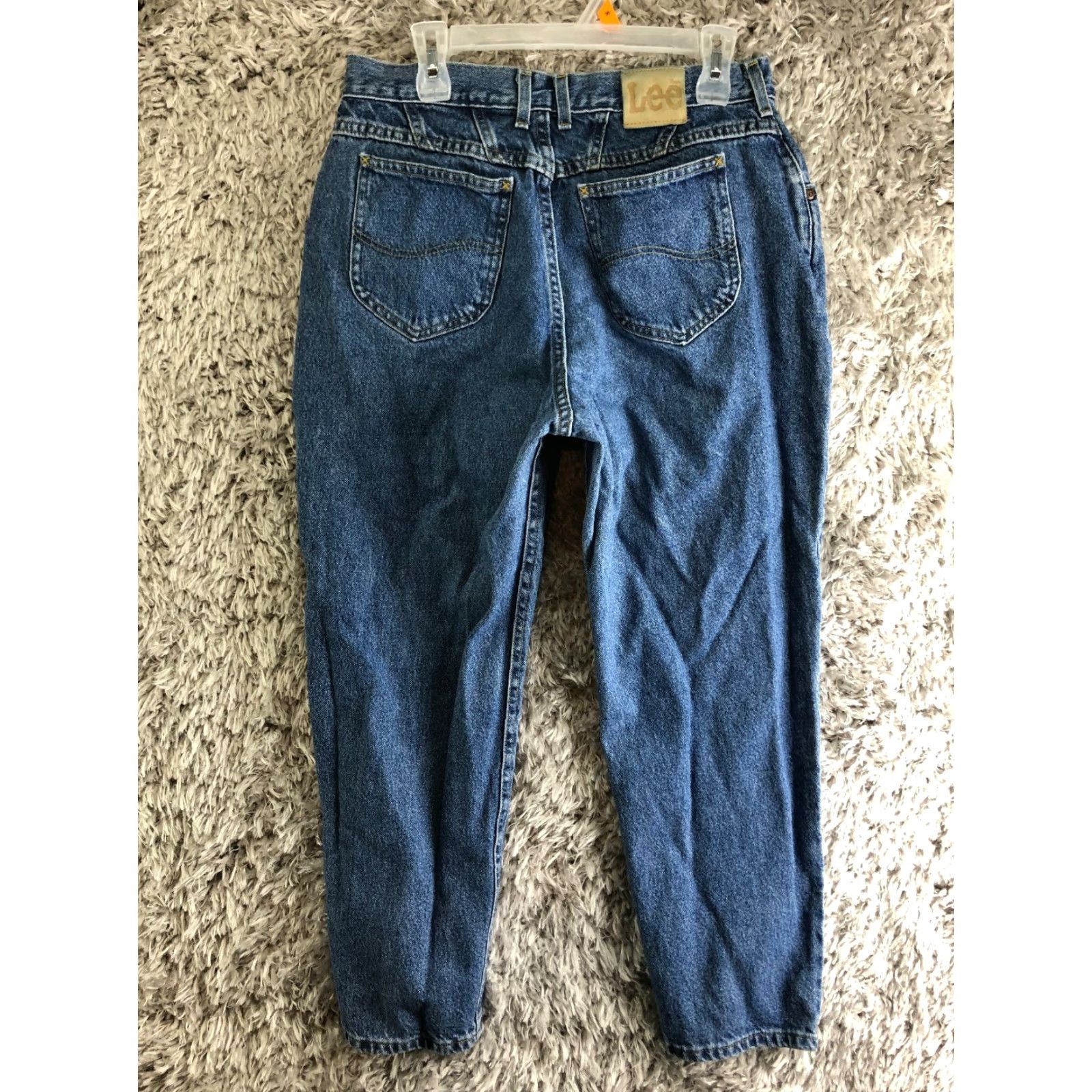 Lee Lee Jeans High Rise Mom Womens Size 16 Petite Medium Wash Blue Denim Jeans Men's? Size 38" / US 16 / IT 52 - 5 Thumbnail