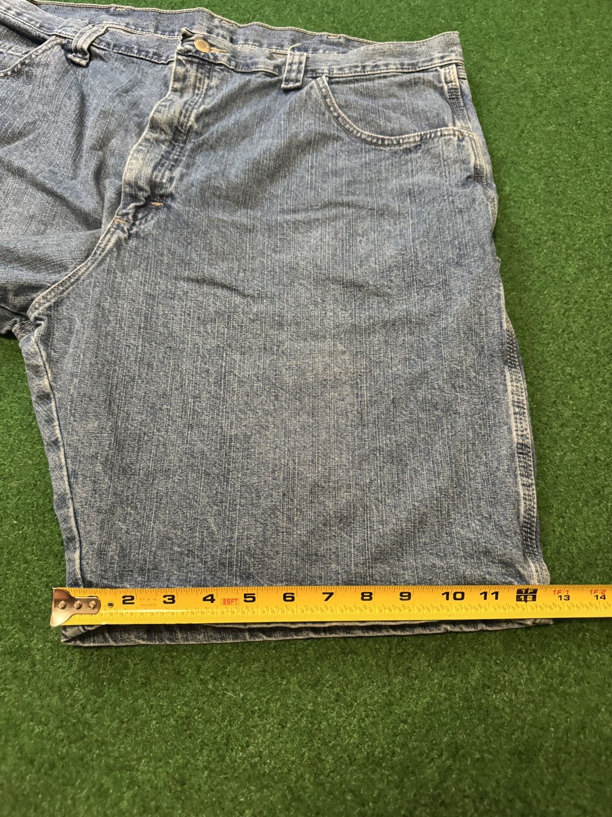 Wrangler Y2K Carpenter Baggy Wrangler Hip Hop Grunge Denim Shorts Size US 42 / EU 58 - 6 Thumbnail