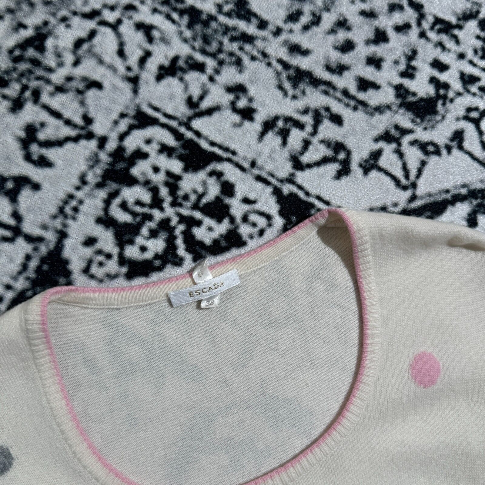 Vintage Vintage 90s Escada Unisex Cashmere Wool Sweater Size S Size US S / EU 44-46 / 1 - 5 Thumbnail