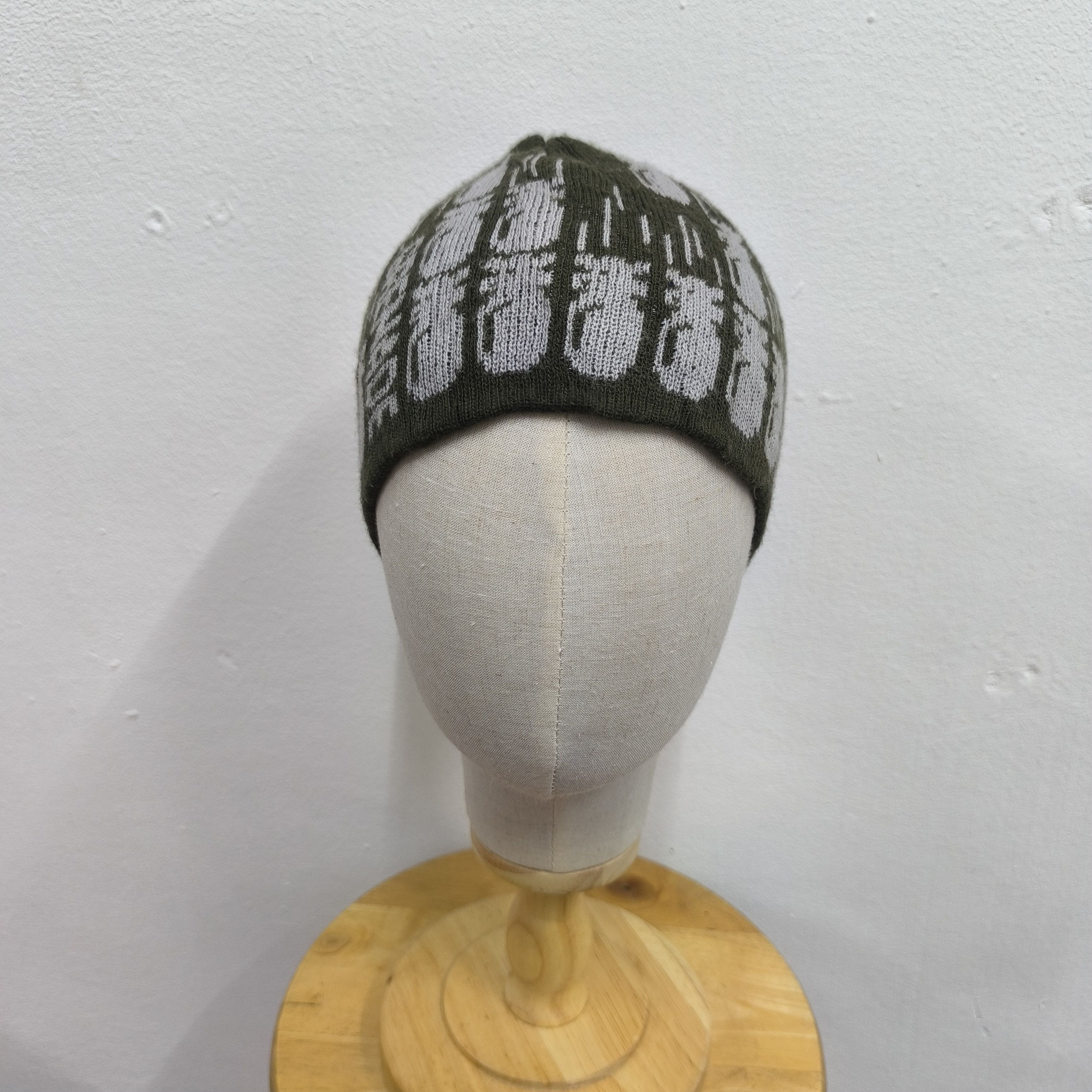 Vintage ✨Vintage grenade full print pull on beanie hat Size ONE SIZE - 2 Thumbnail