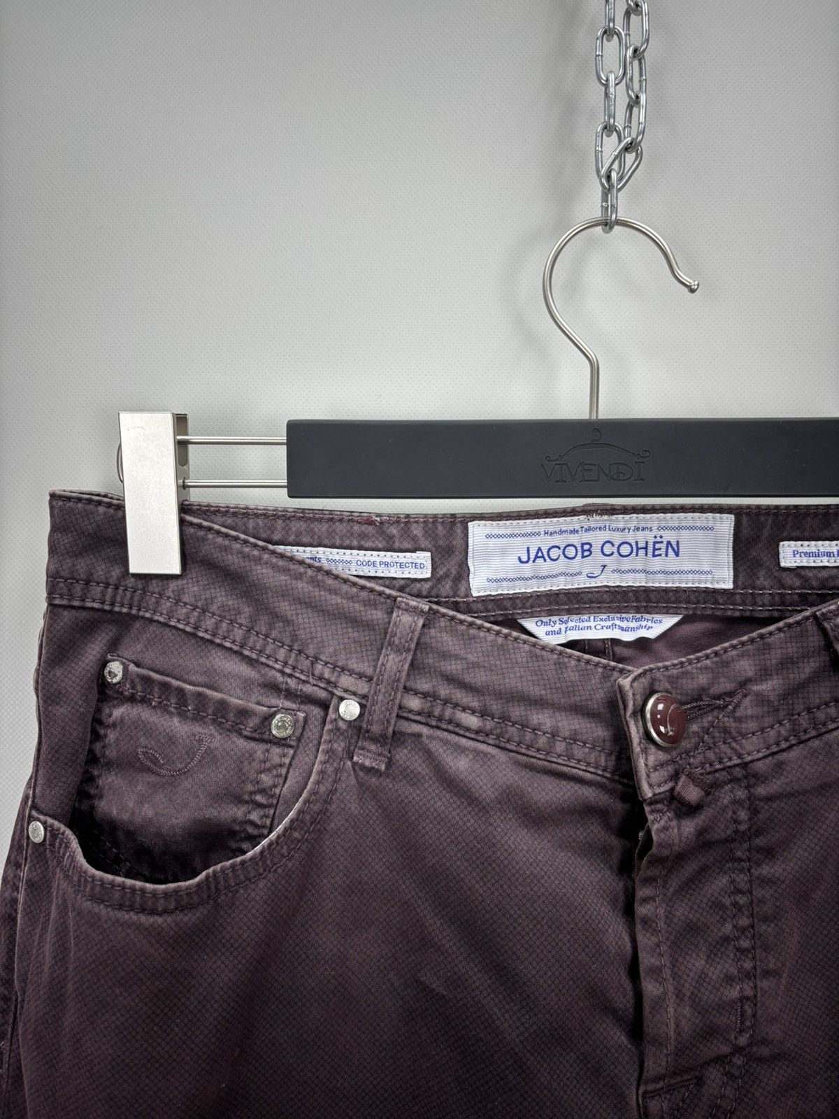 Jacob Cohen Mens pants Jacob Cohen Size 33 Color Brown/Burgundy Size US 33 - 4 Thumbnail