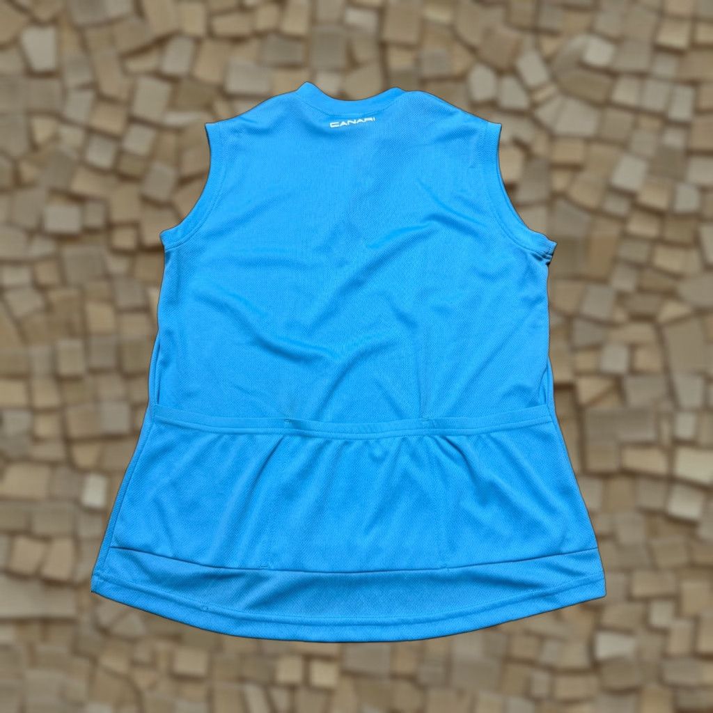 Vintage Canari Tank Top Men’s Large Blue 1/4 Zipper Sleeveless T-Shirt Size US L / EU 52-54 / 3 - 1 Thumbnail