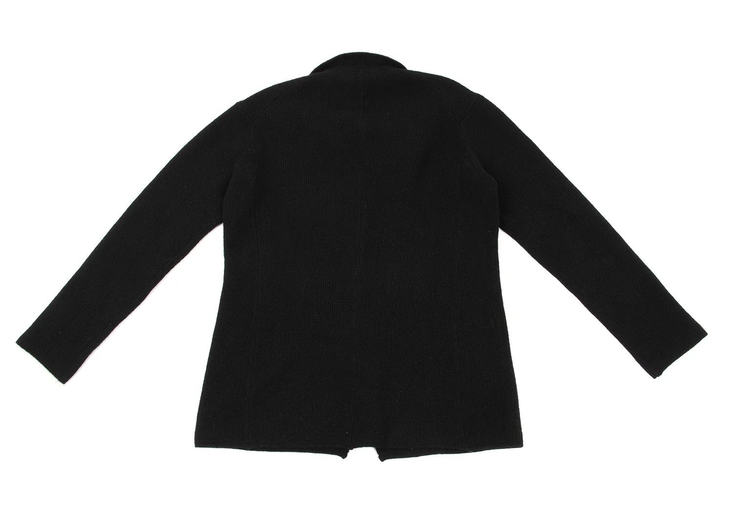 Yohji Yamamoto Yohji Yamamoto Wool Knit Blazer Black 3 Size US L / EU 52-54 / 3 - 10 Thumbnail