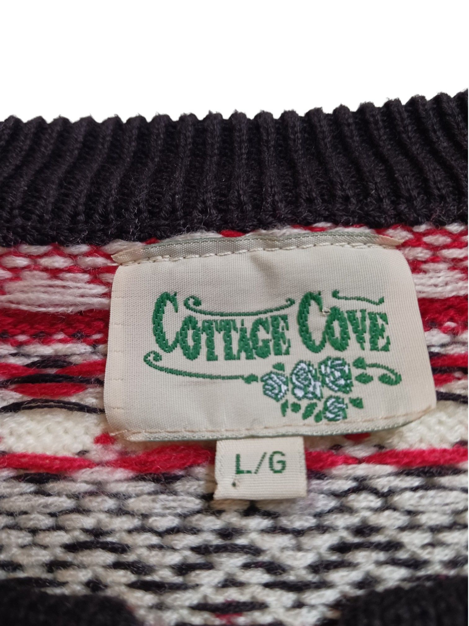 Vintage Vintage Fair Isle Cardigan Buckle Closure Unisex L Size L / US 10 / IT 46 - 8 Thumbnail