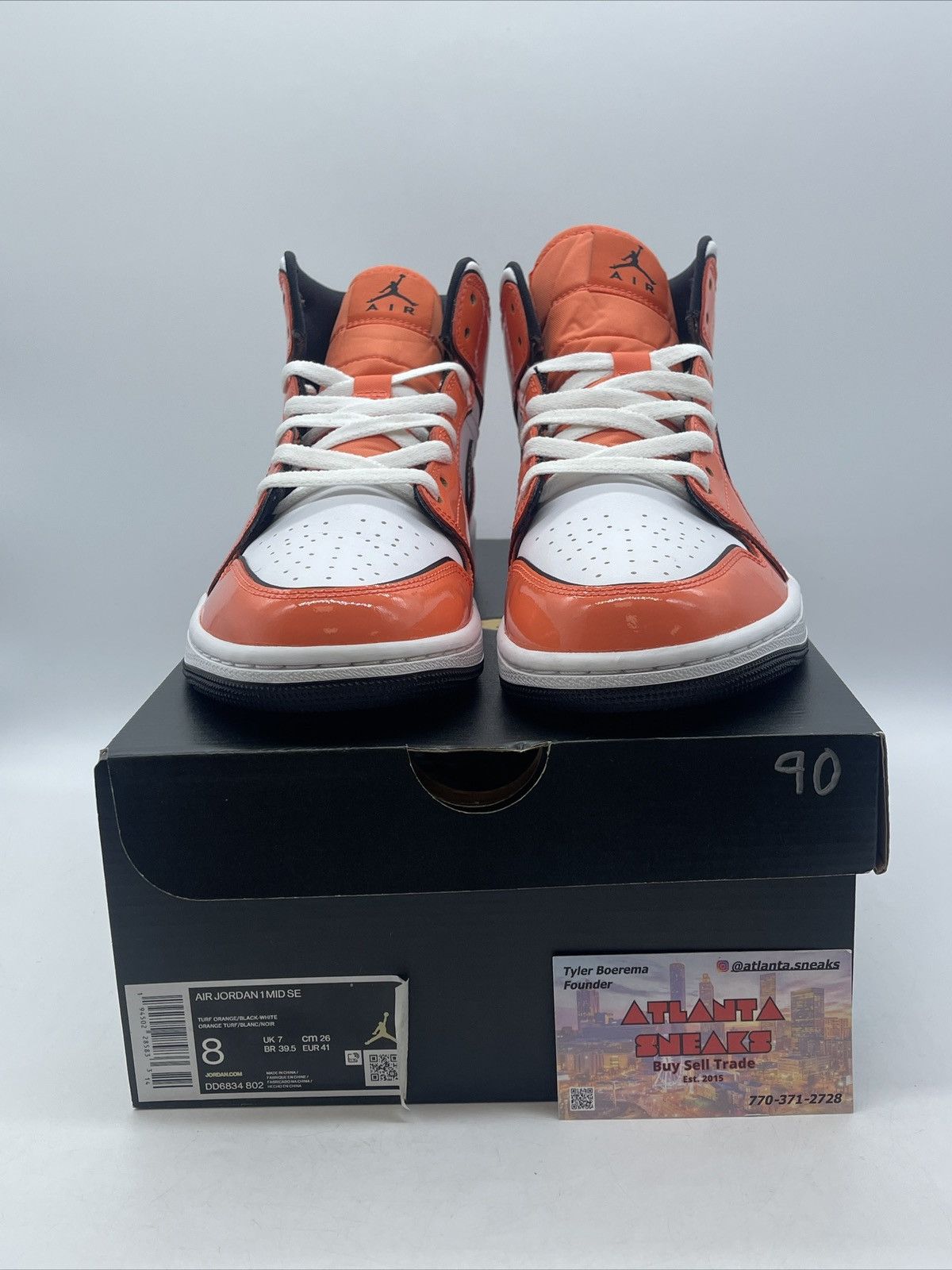 Jordan Brand Air Jordan 1 mid turf orange Size US 8 / EU 41 - 2 Thumbnail