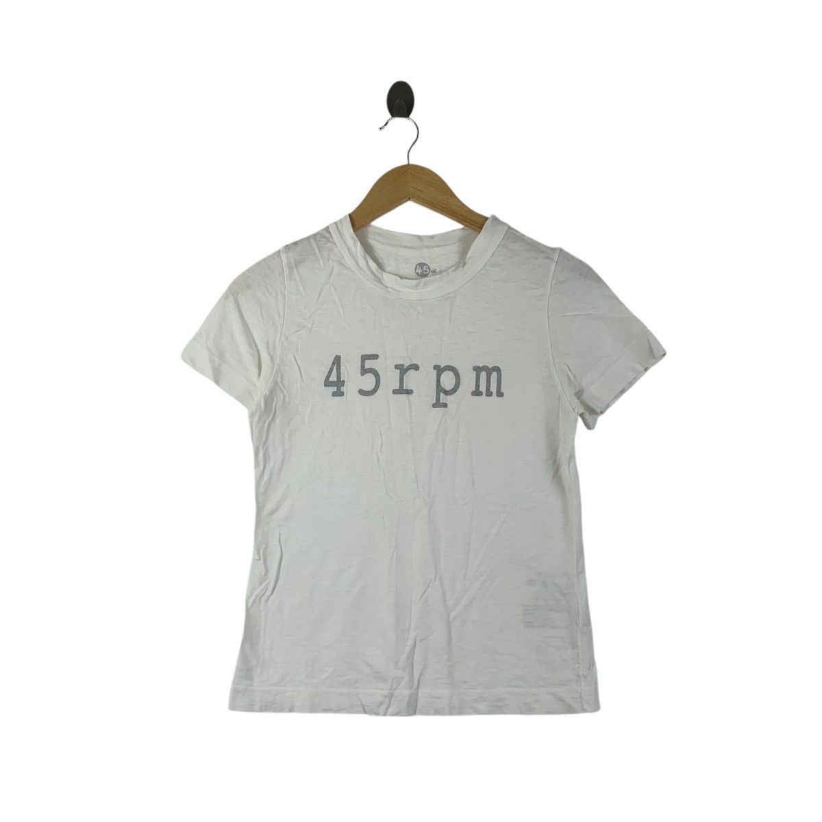Vintage Vintage 45RPM 45 RPM Japanese Denim Made In Japan Tee Shirt Size XS / US 0-2 / IT 36-38 - 1 Thumbnail