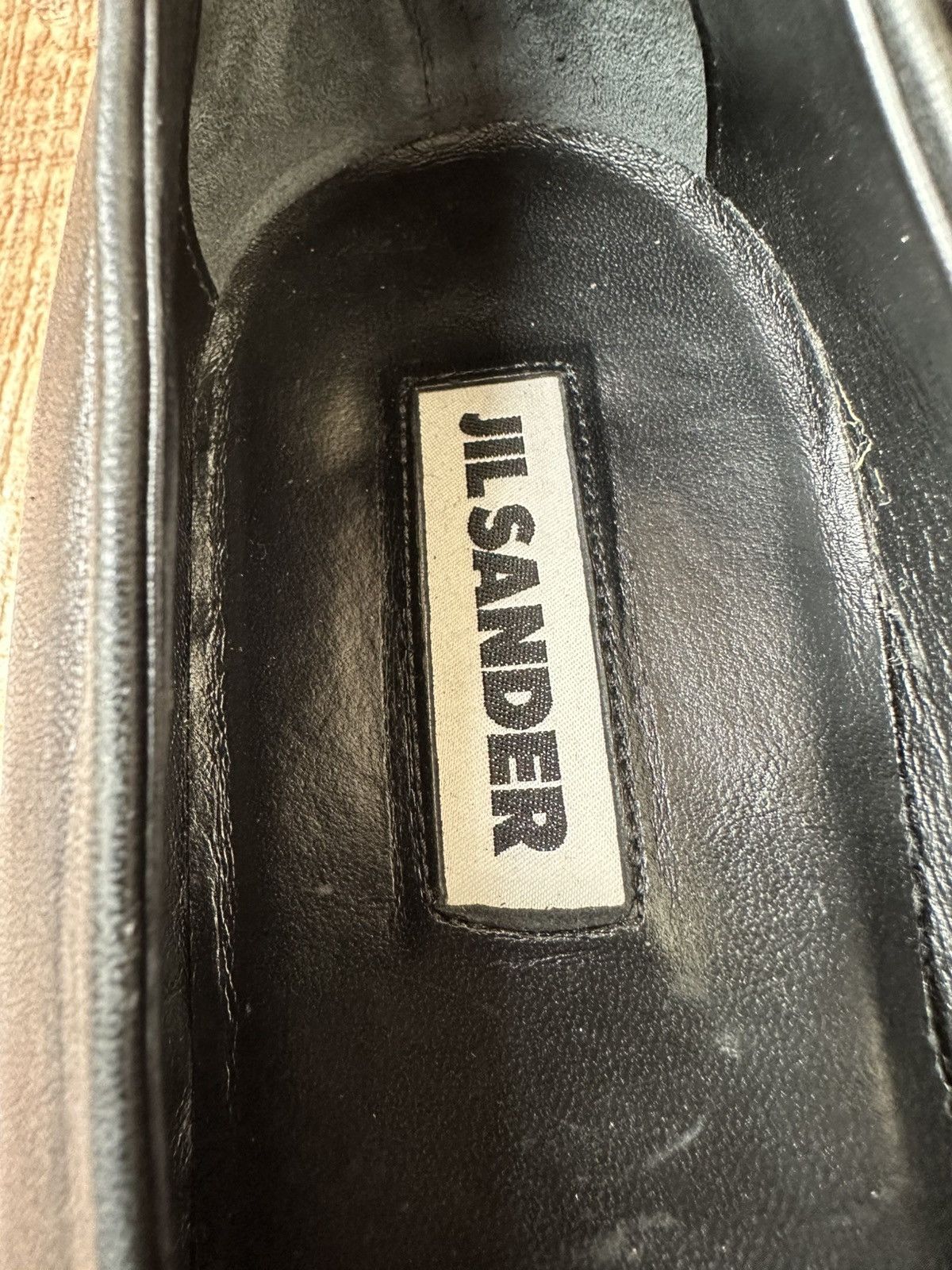 Jil Sander Jil Sander Flat Leather Black Loafer Size US 7 / EU 40 - 18 Thumbnail
