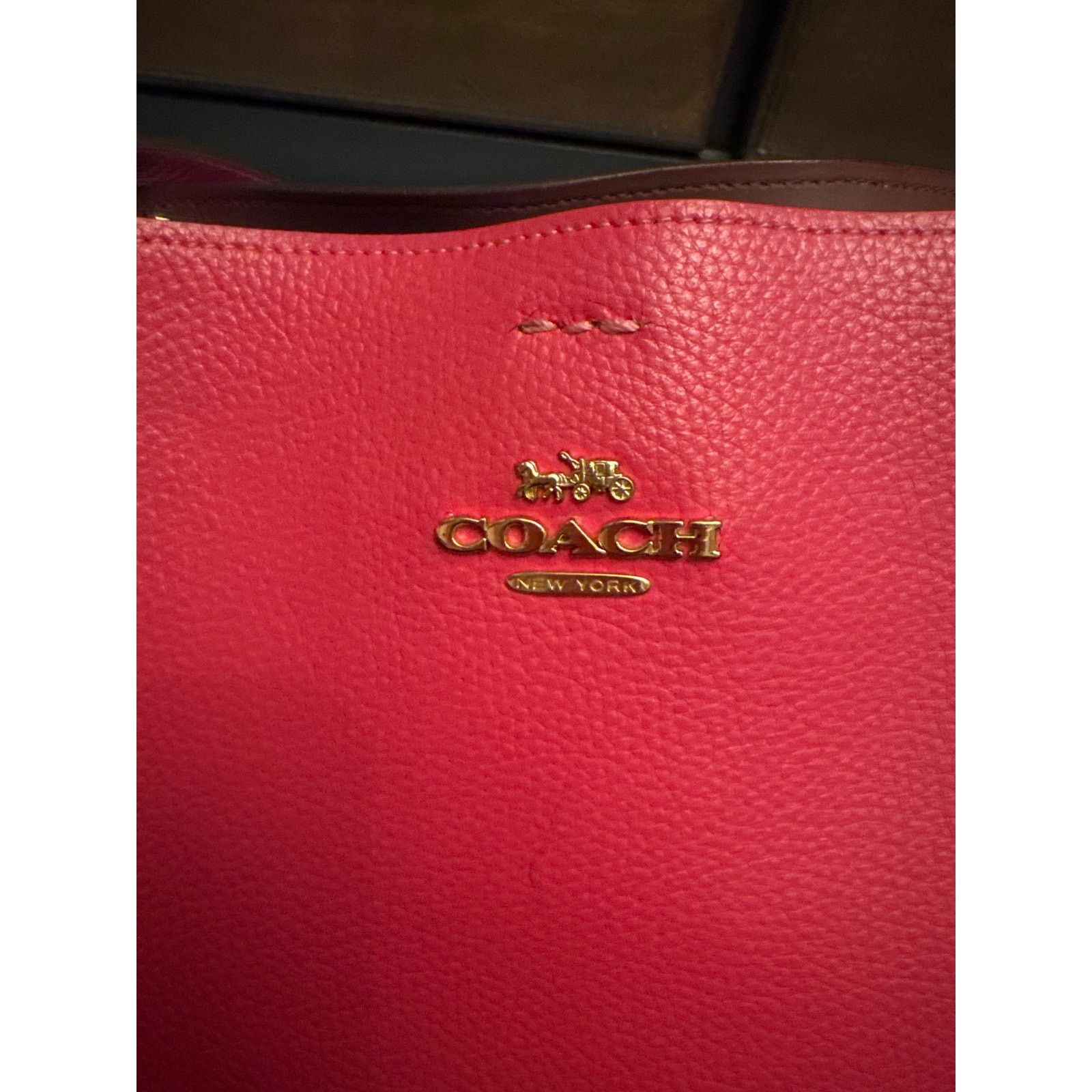 Coach Dark Pink Strawberry Coach Bucket bag Size ONE SIZE - 5 Thumbnail