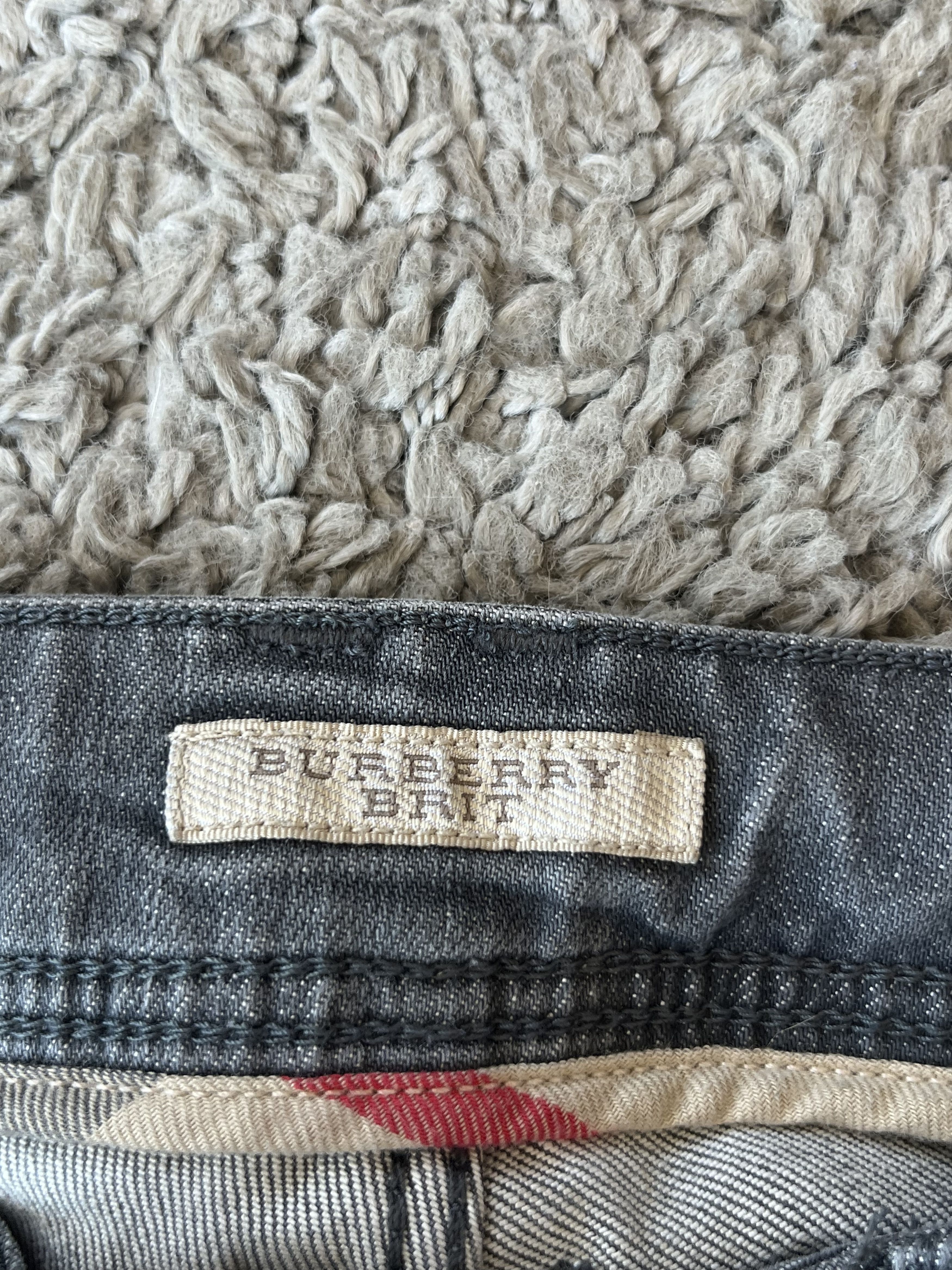 Burberry BURBERRY BRIT Jeans Skinny Leg Mini Label Gray Color Size US 29 - 9 Thumbnail