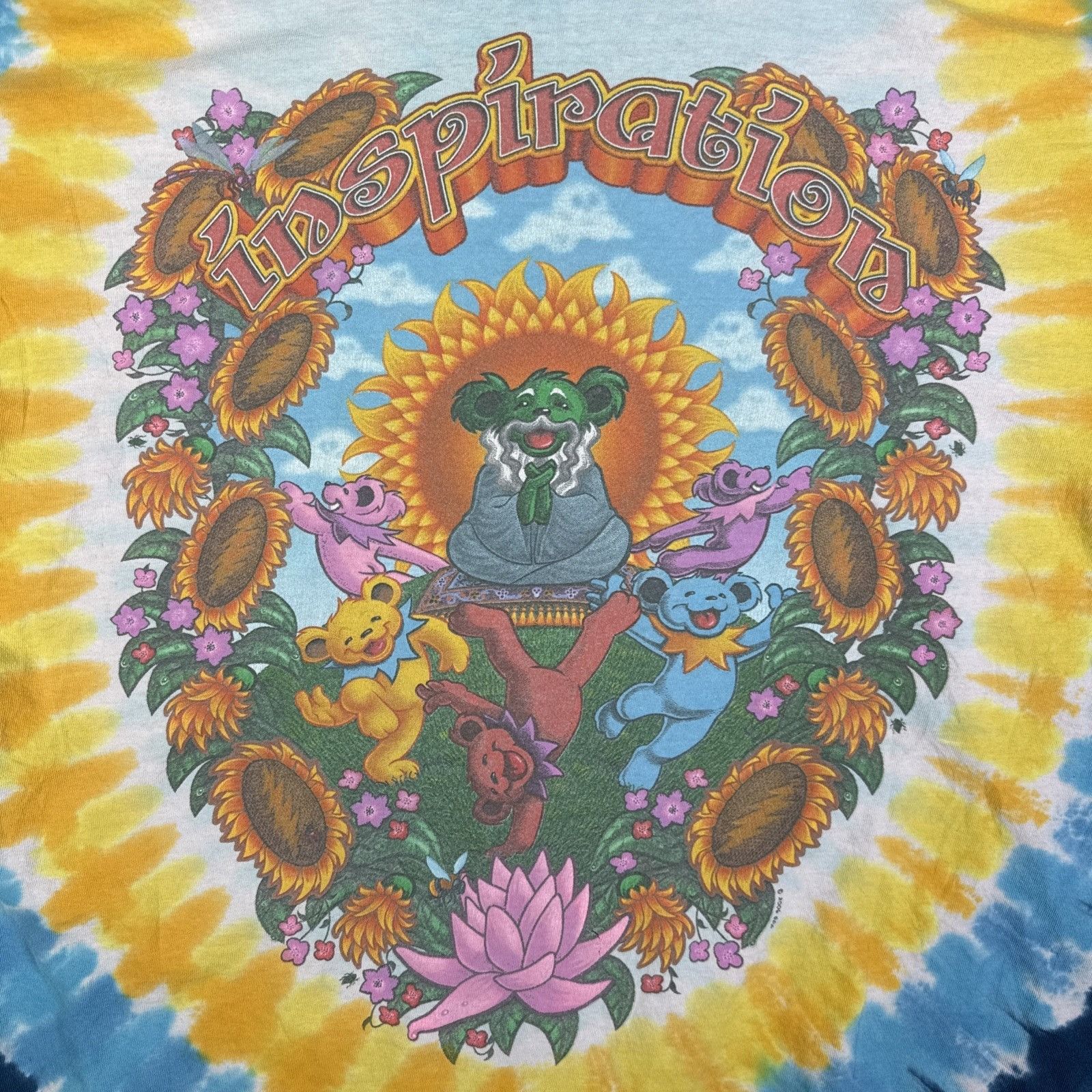 Grateful Dead Vintage Grateful Dead Shirt XL 90s Tie Dye Sunflower Bees Size US XL / EU 56 / 4 - 6 Thumbnail