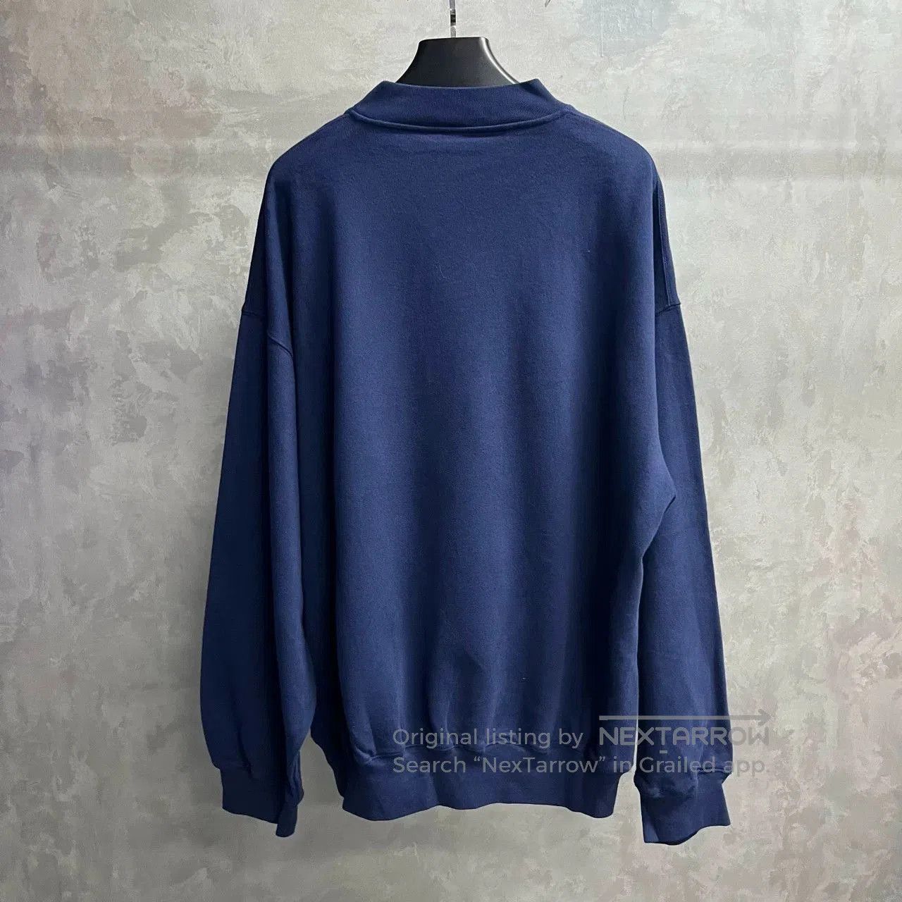 Balenciaga Balenciaga Blue Embroidered Logo Crewneck. Size US M / EU 48-50 / 2 - 6 Thumbnail