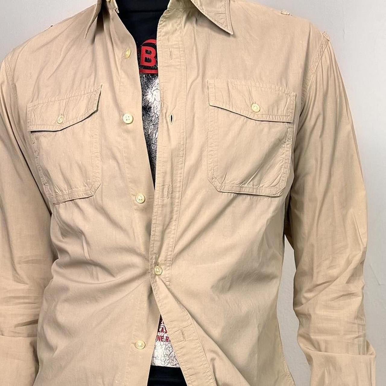 Banana Republic Banana Republic Tan Safari Button Up Shirt - Medium Size US M / EU 48-50 / 2 - 5 Thumbnail