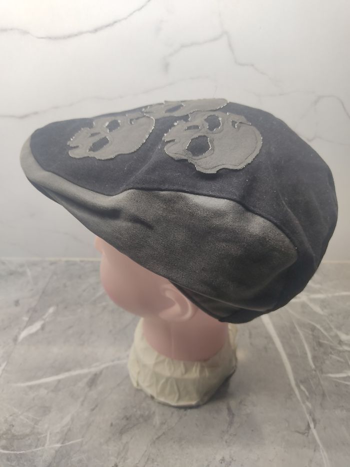 Japanese Brand Vintage Skulls Flat Hat Baretta Size ONE SIZE - 4 Thumbnail