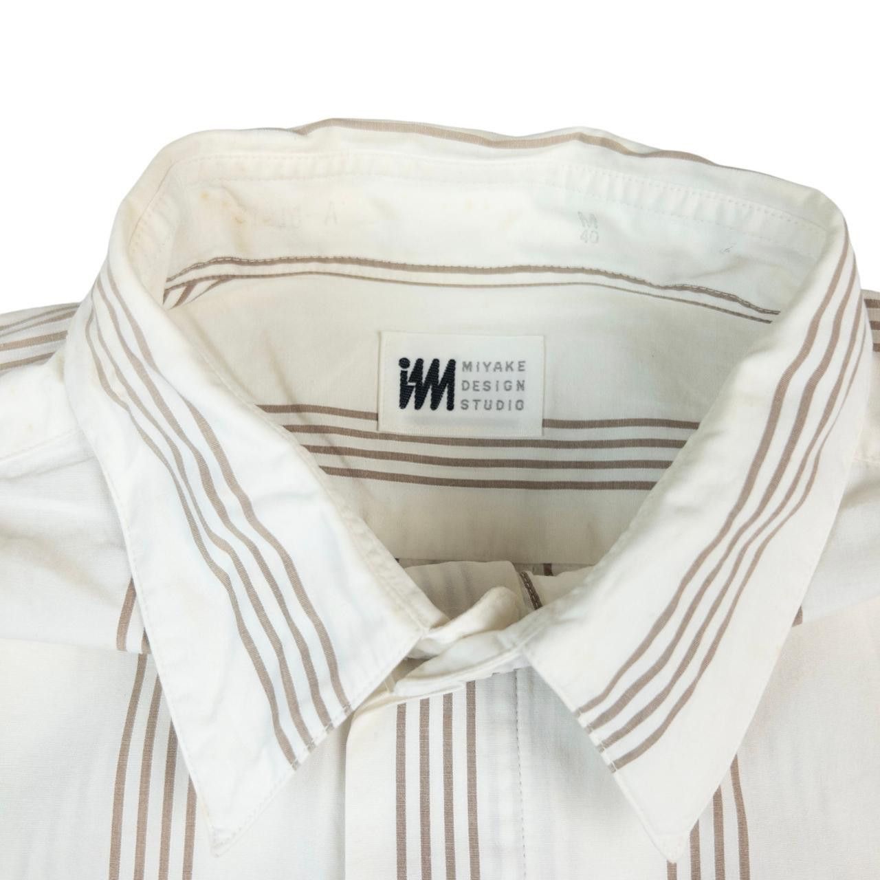 Issey Miyake Vintage Issey Miyake Striped Long Sleeve Button Shirt Size M Size US M / EU 48-50 / 2 - 3 Thumbnail