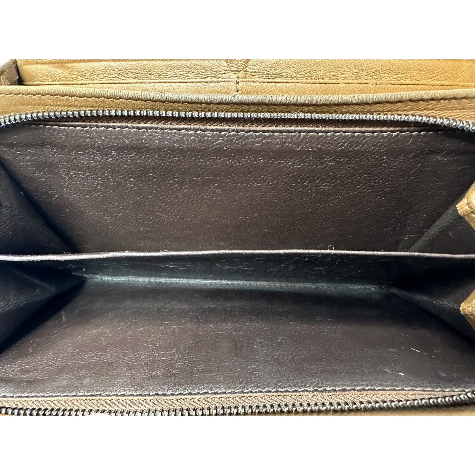Bottega Veneta Bottega Veneta Intrecciato Woven Tan Leather Long Wallet Size ONE SIZE - 11 Thumbnail