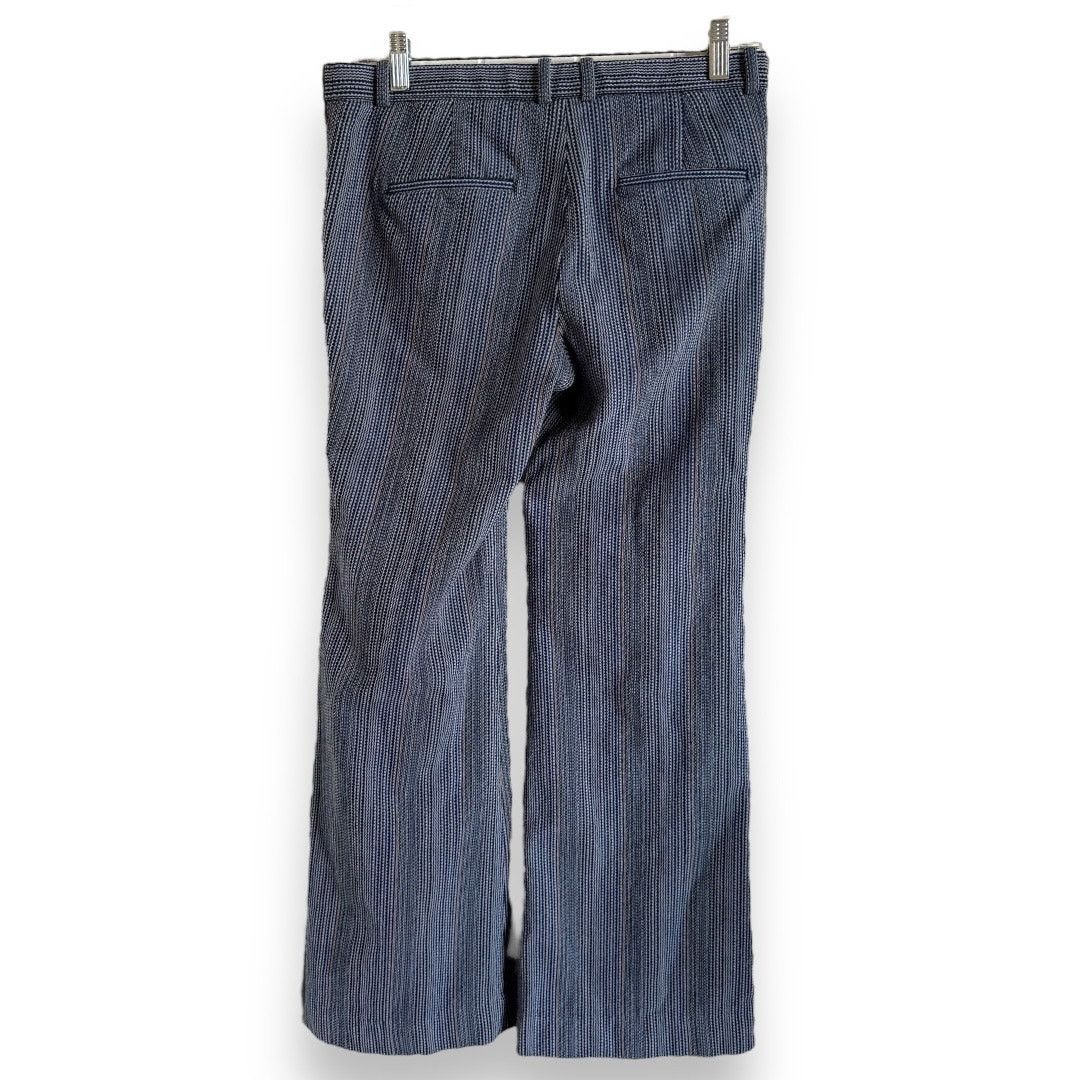 Theory Theory Womens Pants Sz 2 Flared Blue Striped Wool Blend Size 26" / US 2 / IT 38 - 3 Thumbnail