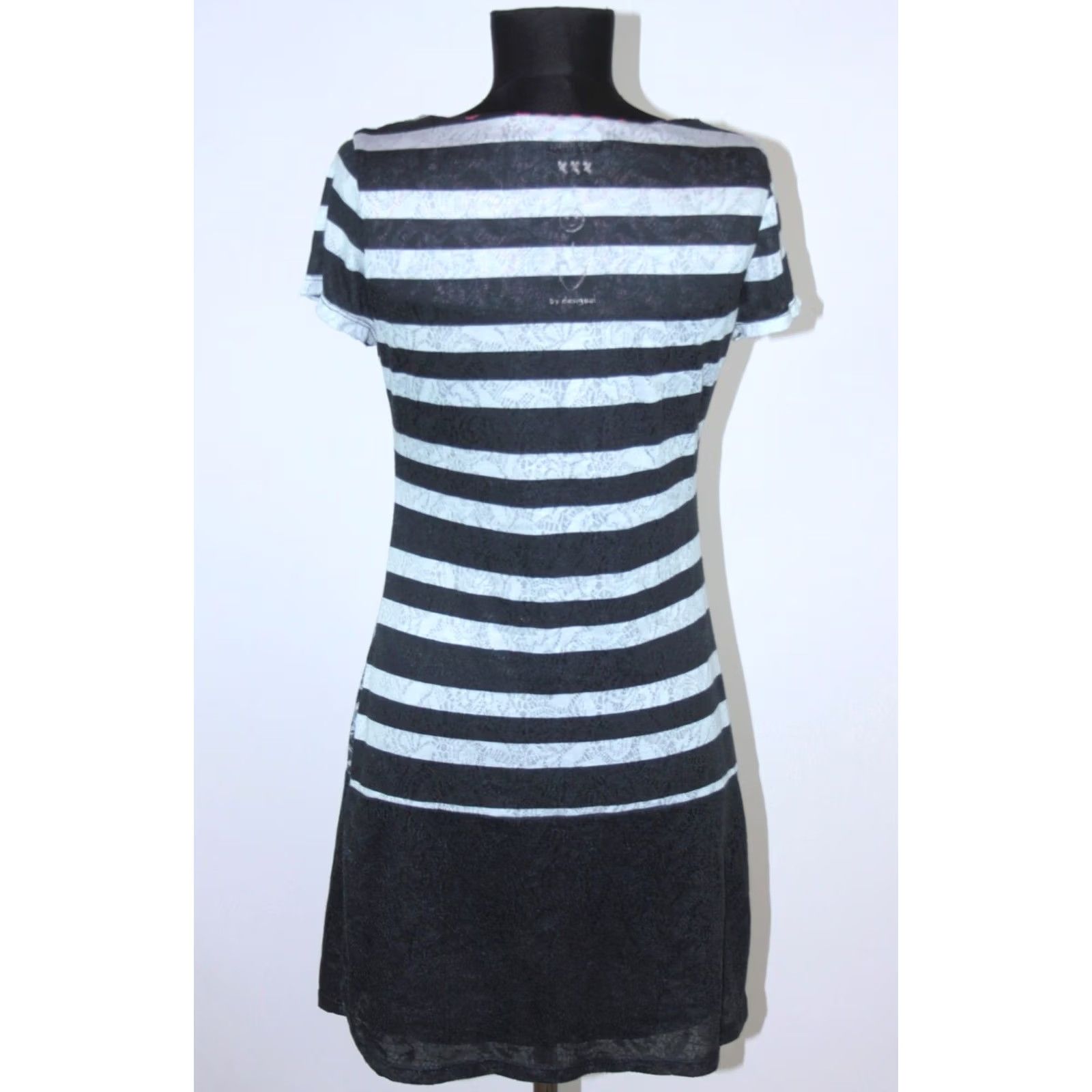 Desigual Desigual Dress Womens L Midi A-Line Black Size L Size L / US 10 / IT 46 - 5 Thumbnail